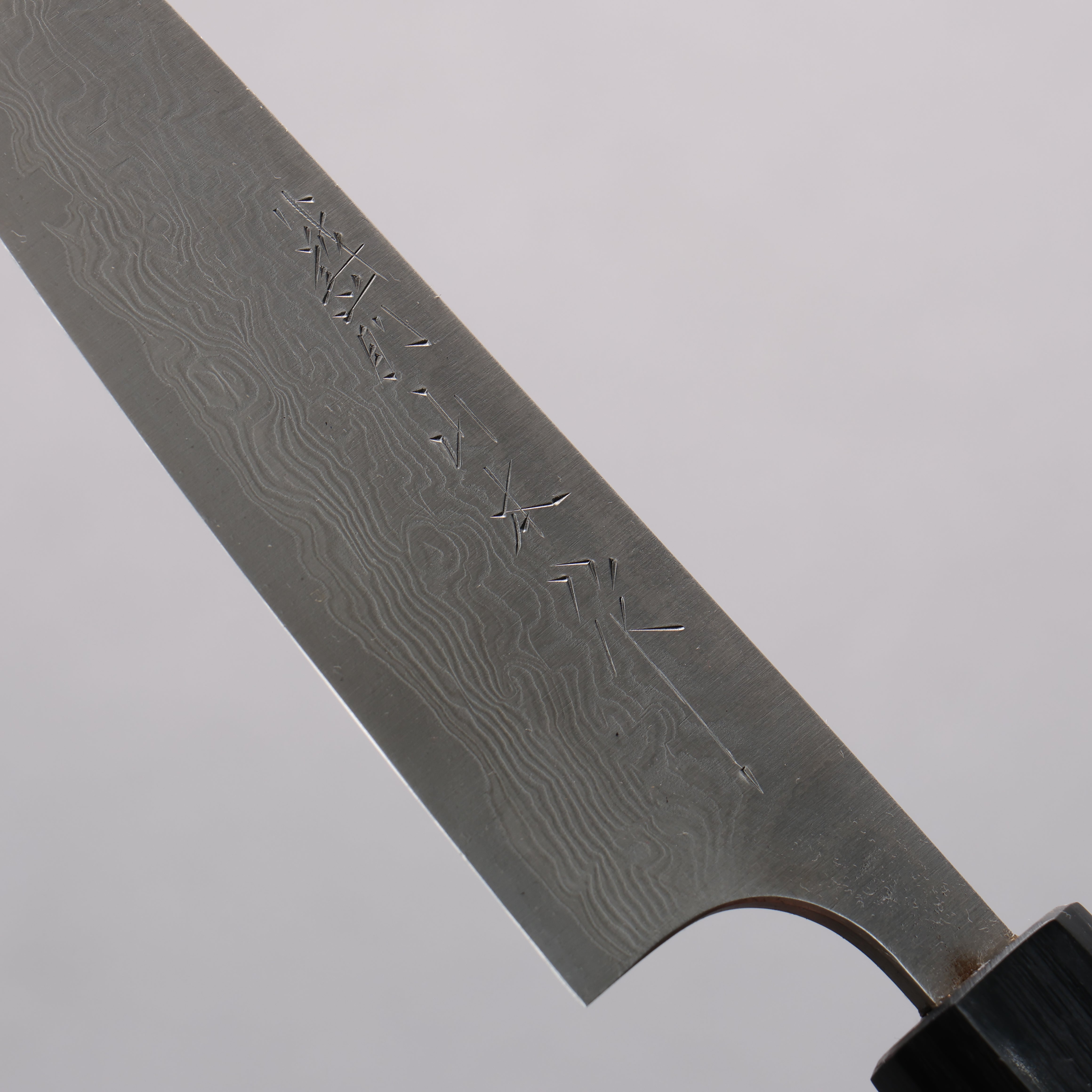 Nao Yamamoto SG2 Damascus Migaki Petty-Utility 120mm Shitan & Black Pakkawood Handle - Seisuke Knife