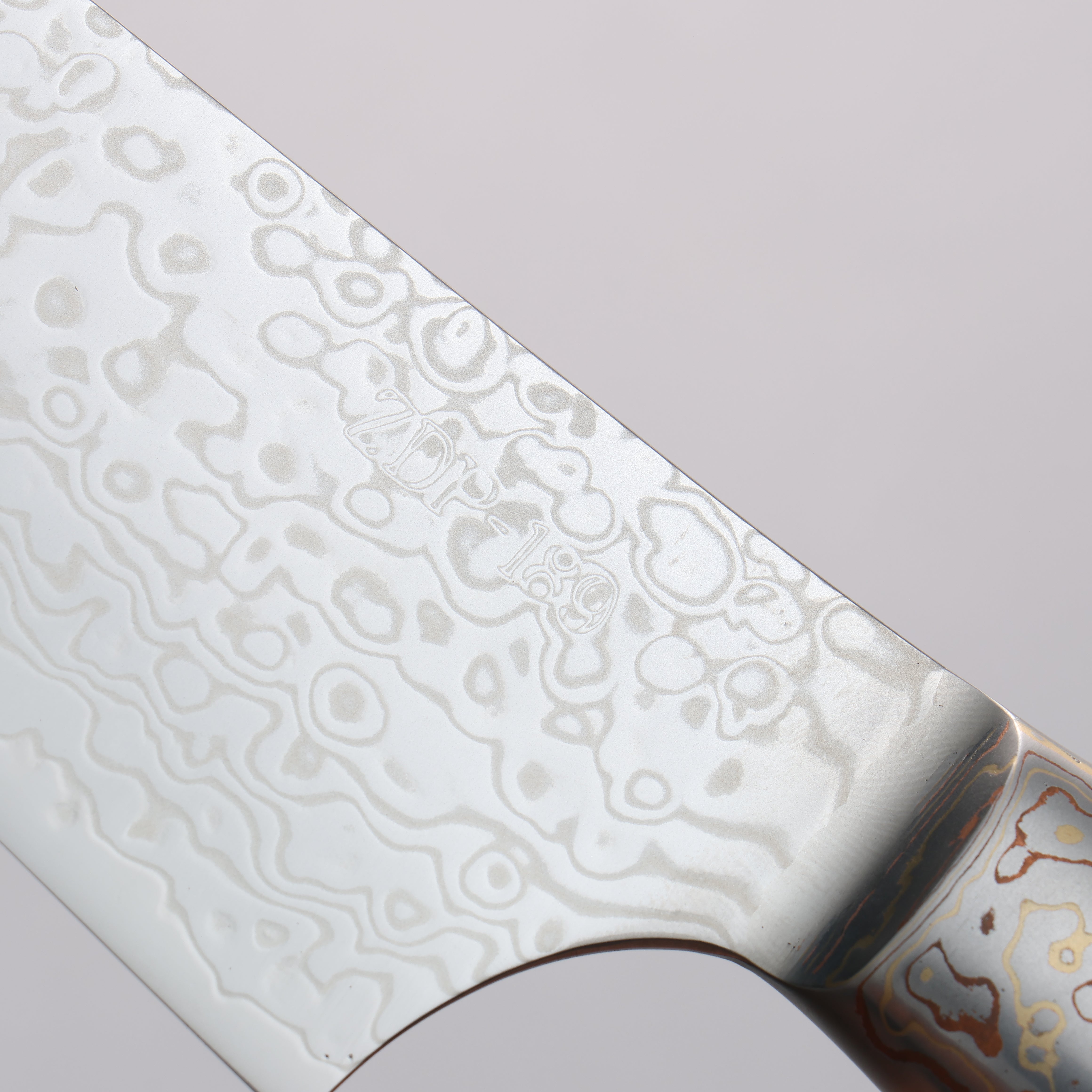 Kajin ZDP189 Damascus Migaki Finished Kiritsuke Gyuto 210mm Abalone Inlay Handle - Seisuke Knife