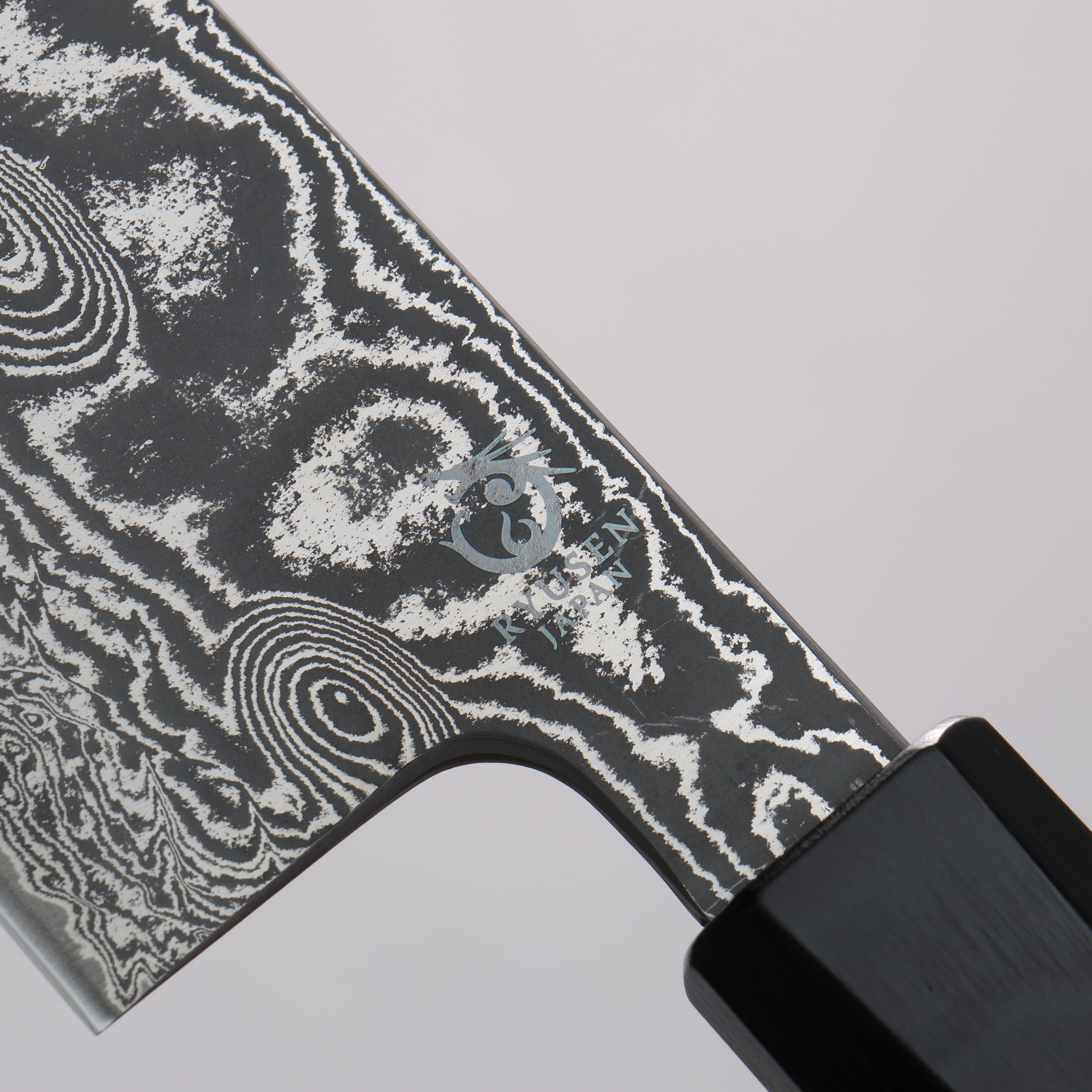 Ryusen Bonten Unryu Kai VG10 63 Layer Damascus Gyuto 240mm Chinese Quince Handle - Seisuke Knife