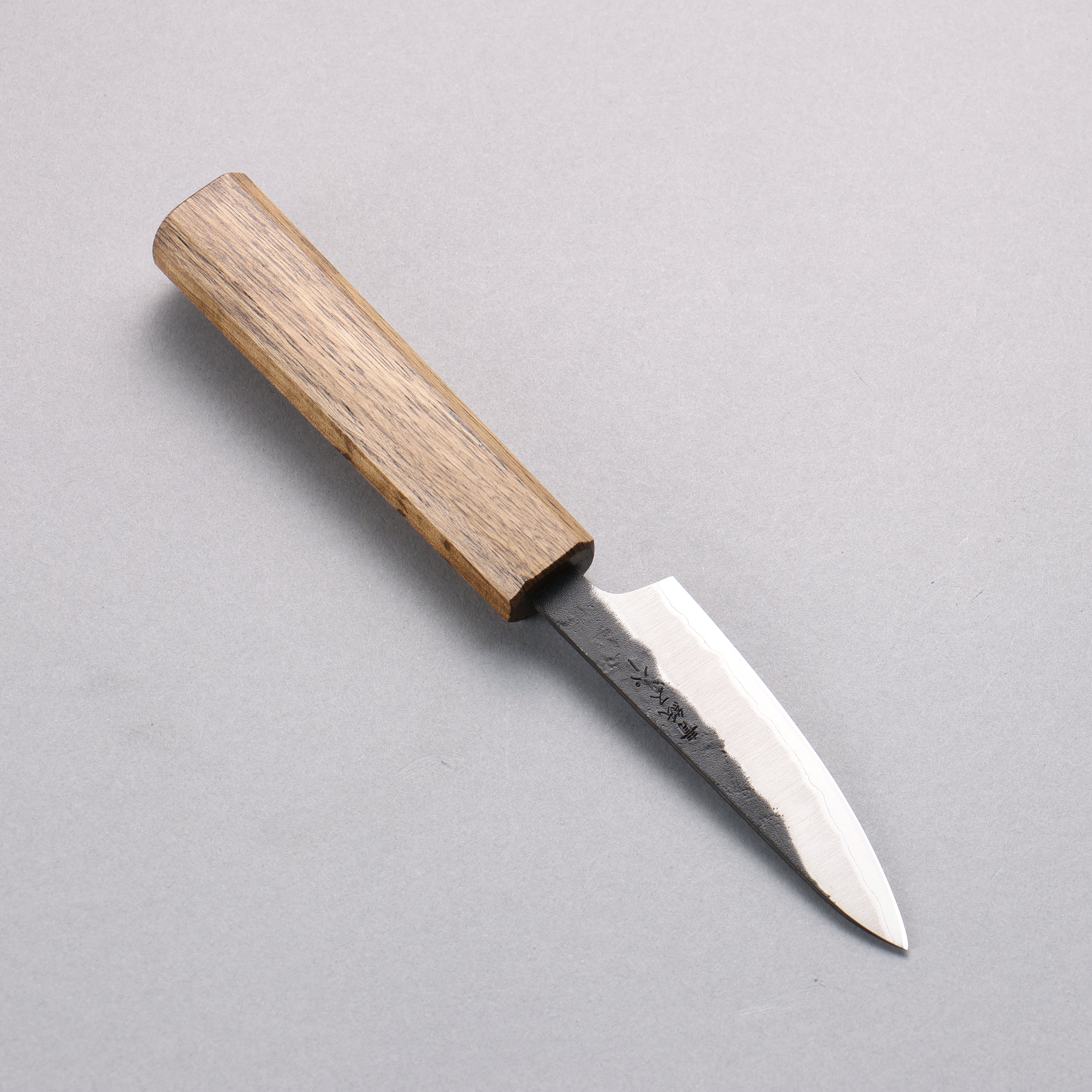 Oul Blue Super Black Nashiji Petty-Utility 80mm Oak Handle - Seisuke Knife