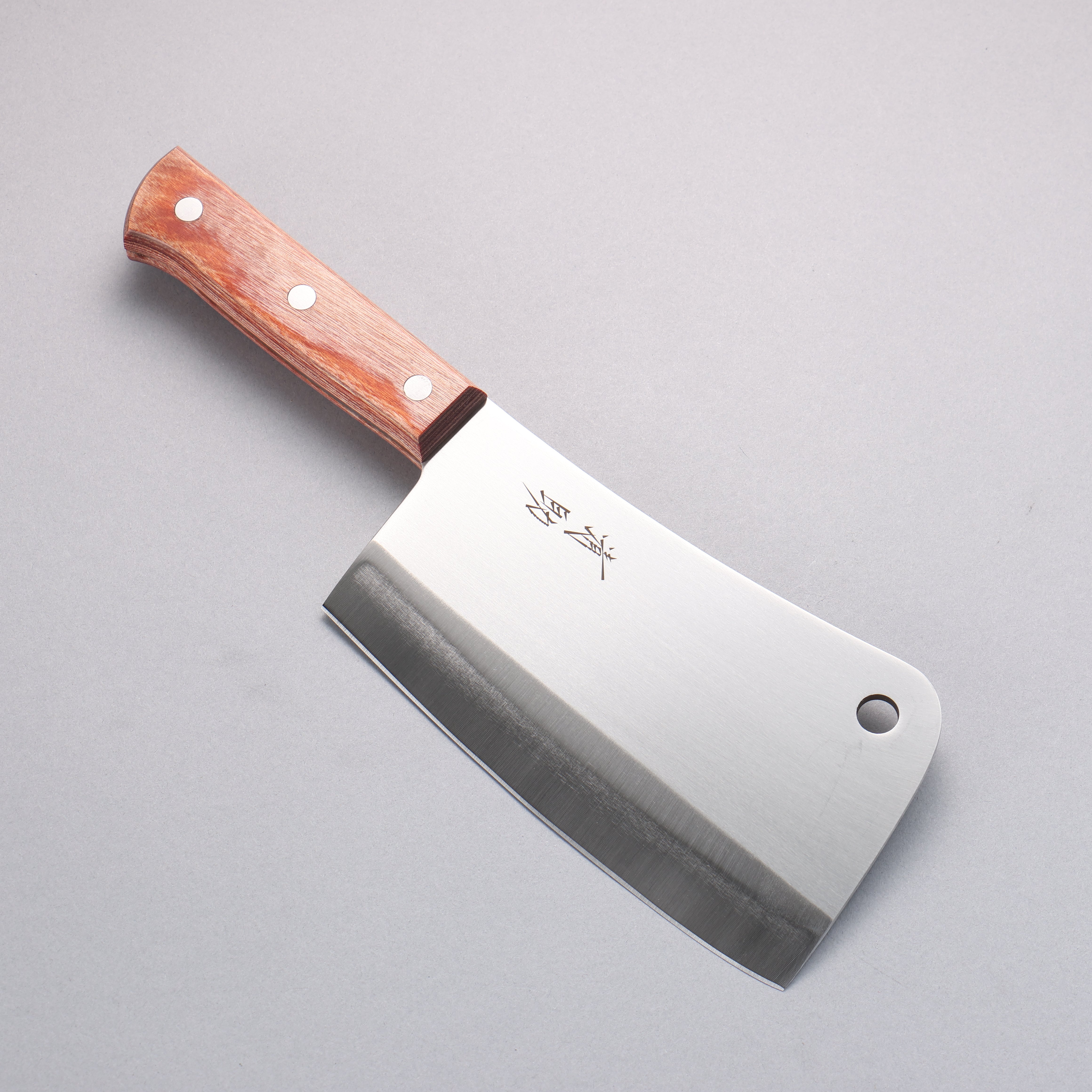 Seisuke Stainless Steel Chopper 170mm Brown Pakkawood Handle - Seisuke Knife