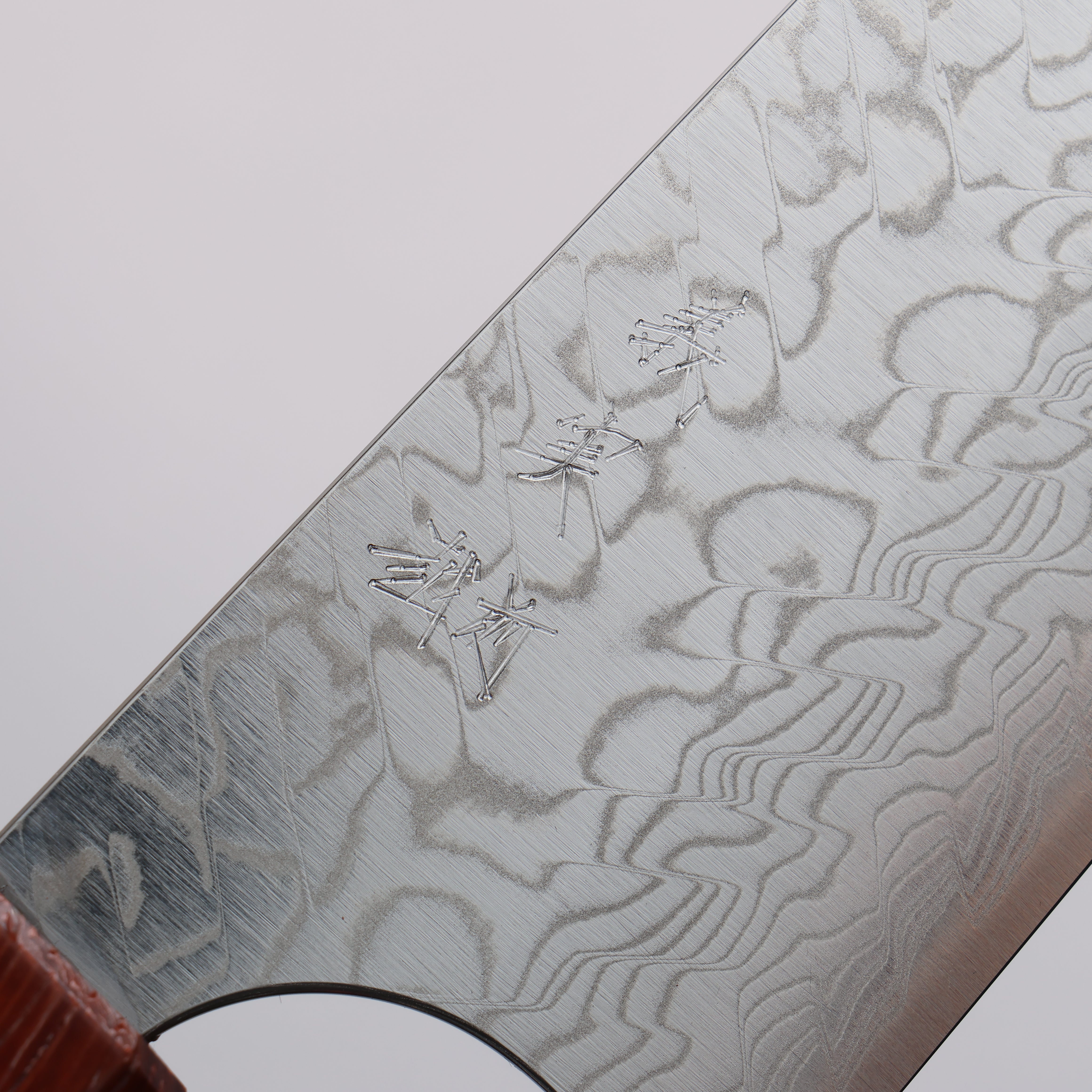 Yoshimi Kato SG2 Damascus Migaki Finished Gyuto 210mm Rosewood (Turquoise Ring) Handle - Seisuke Knife