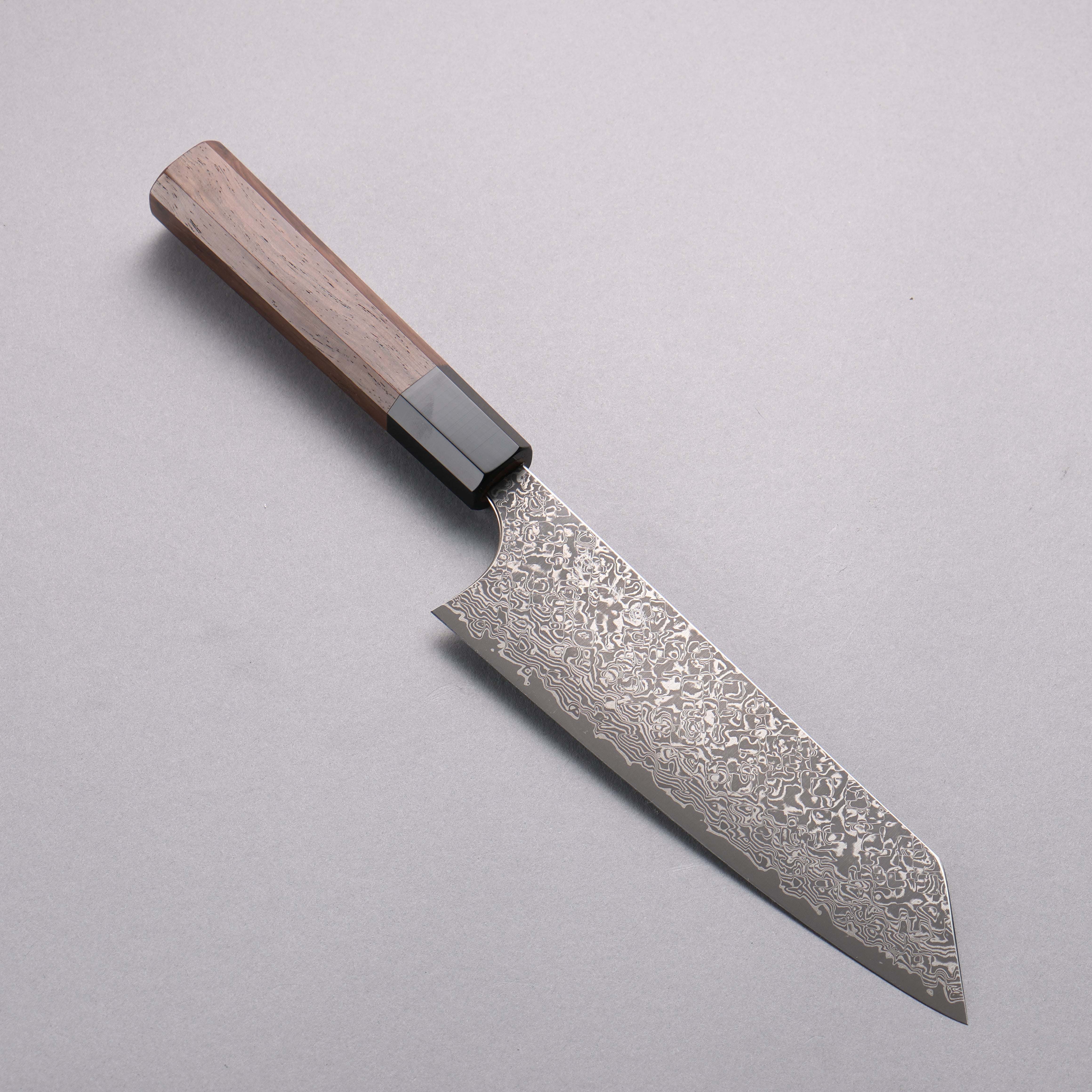 Yoshimi Kato VG10 Black Damascus Bunka 170mm Walnut Handle - Seisuke Knife