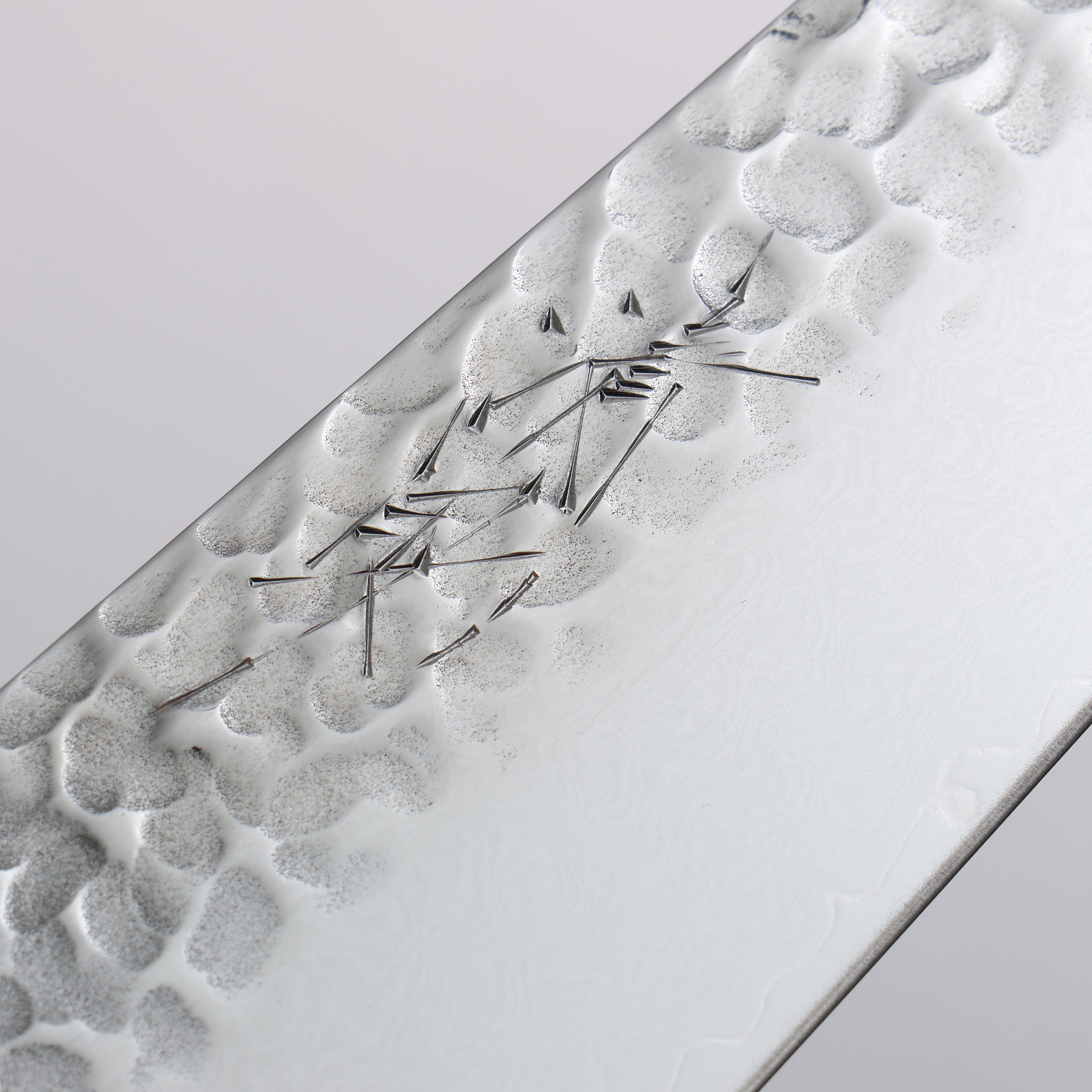 Seisuke VG10 33 Layer Hammered Damascus Gyuto 210mm Navy blue Pakka wood Handle - Seisuke Knife