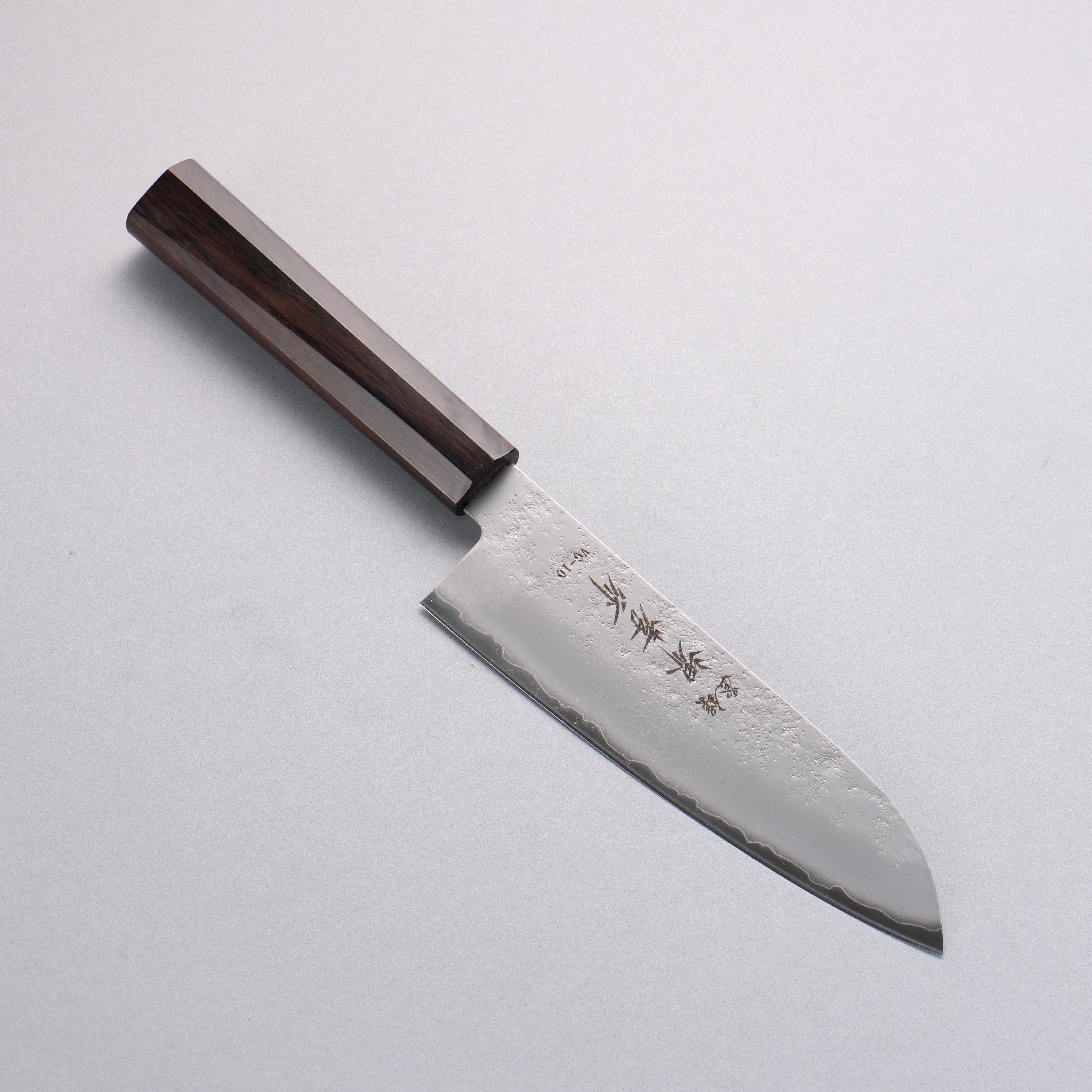 Sakai Takayuki VG10 Nashiji Santoku 170mm Ebony Wood Handle - Seisuke Knife