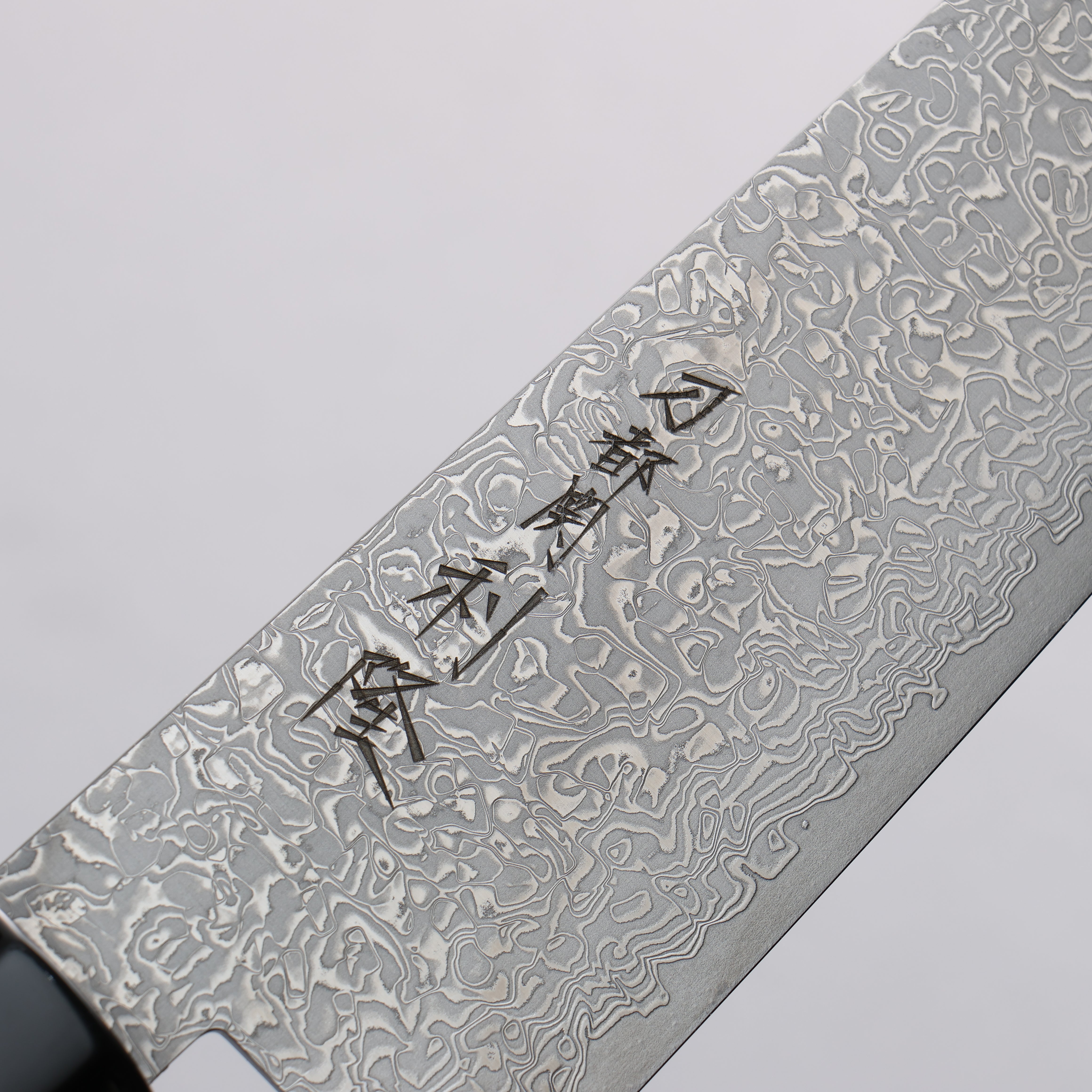 Toshitaka Seisuke VG10 65 Layer Damascus Santoku 180mm Ebony (Maple Ring and Water Buffalo Ferrule) Handle - Seisuke Knife