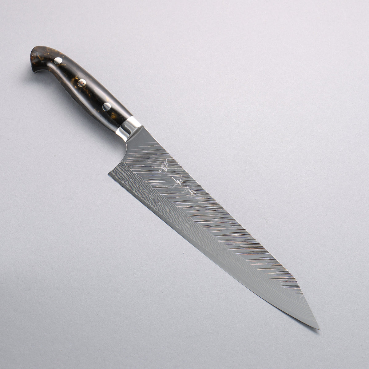 Yu Kurosaki Fujin SG2 Hammered Damascus Kiritsuke Gyuto 210mm