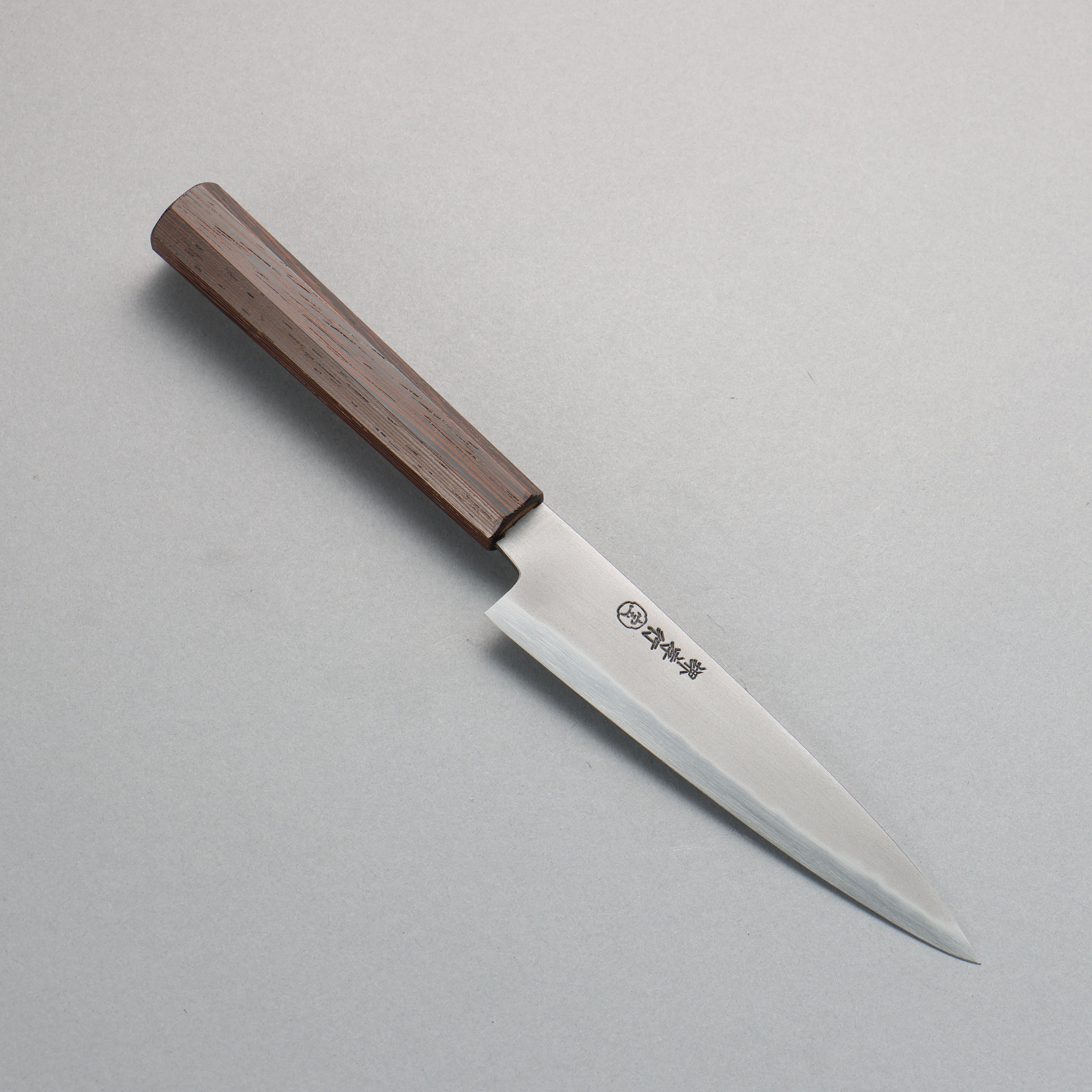 Sakai Takayuki Sanpou White Steel No.2 Matte Petty-Utility 150mm Wenge Handle - Seisuke Knife