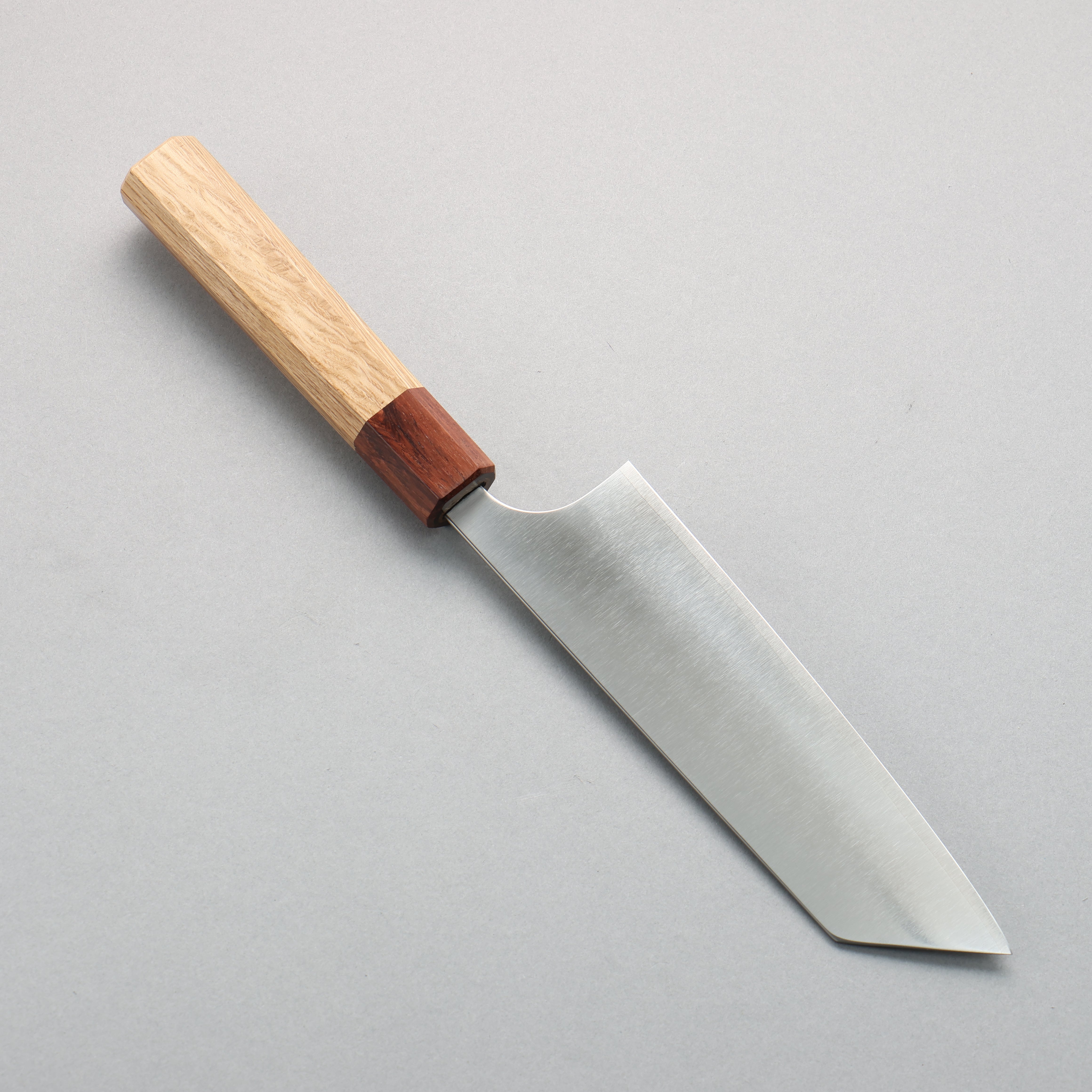 Yoshimi Kato SG2 Hammered(Maru) One side Bunka 170mm Oak (Ferrule: Rosewood) Handle - Seisuke Knife