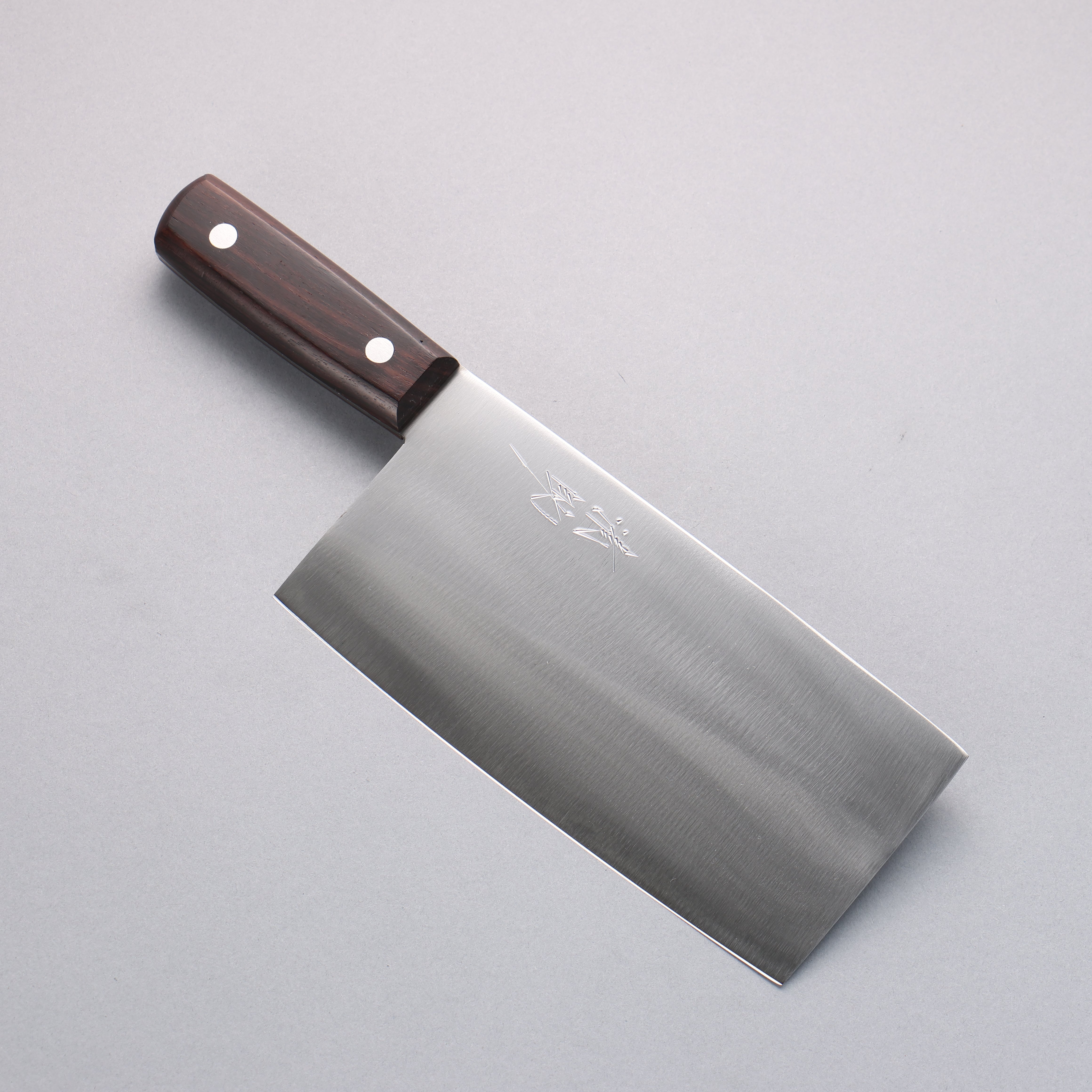 Seisuke Whole Steel Chinese Cleaver 180mm Shitan Handle - Seisuke Knife