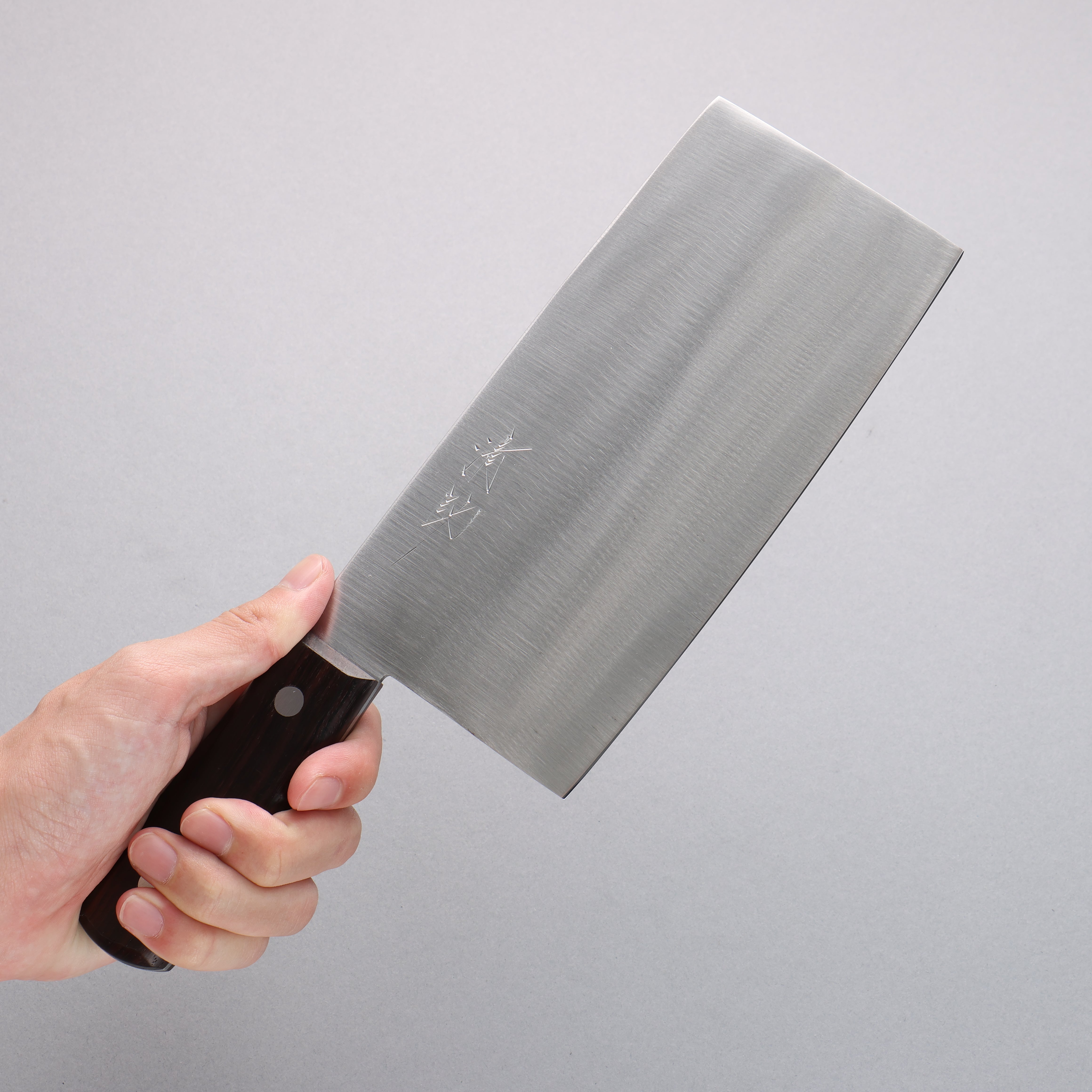 Seisuke Whole Steel Chinese Cleaver 180mm Shitan Handle - Seisuke Knife