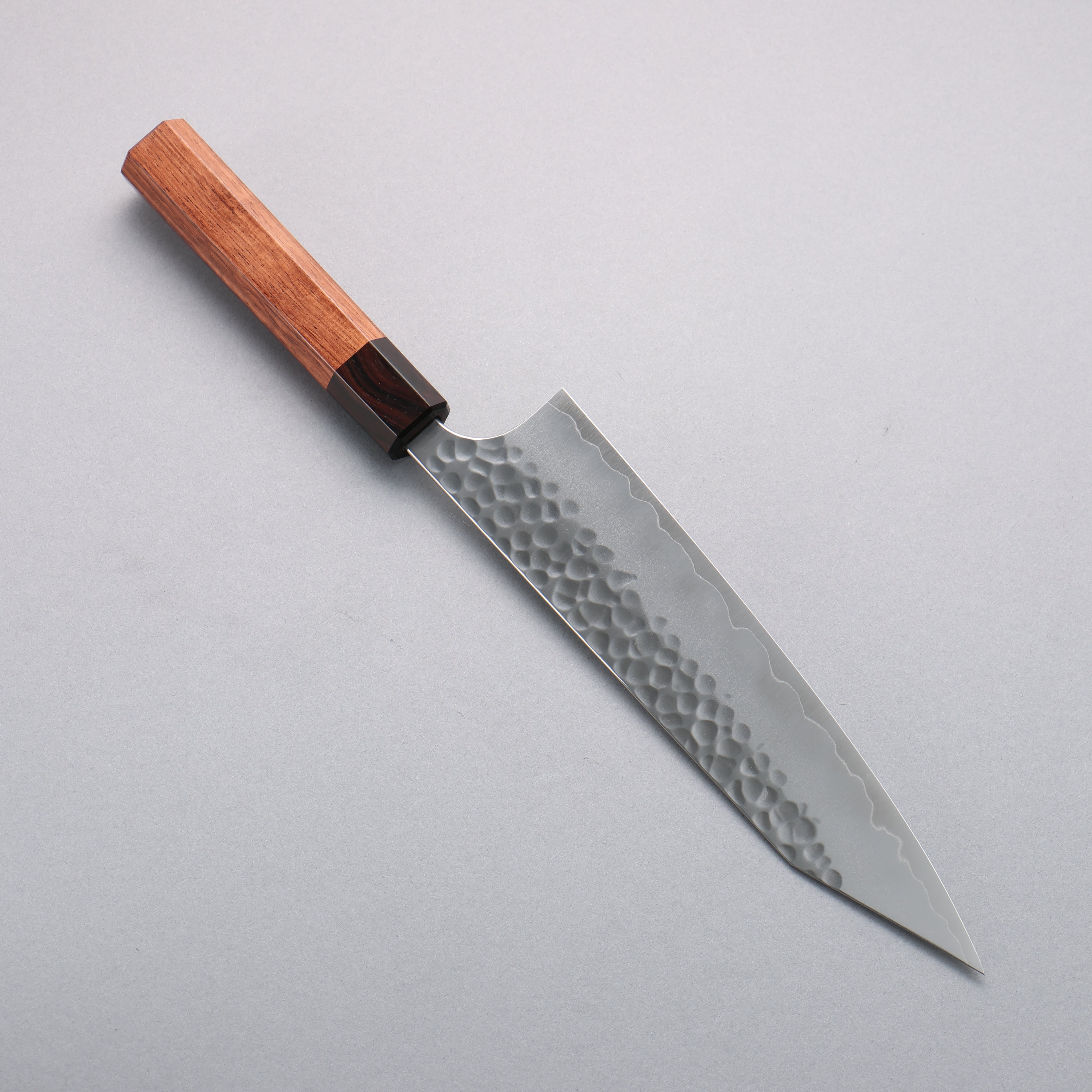 Yoshimi Kato SG2 Hammered(Maru) Kiritsuke Gyuto 210mm Rosewood (Ferrule: Ebony) Handle - Seisuke Knife
