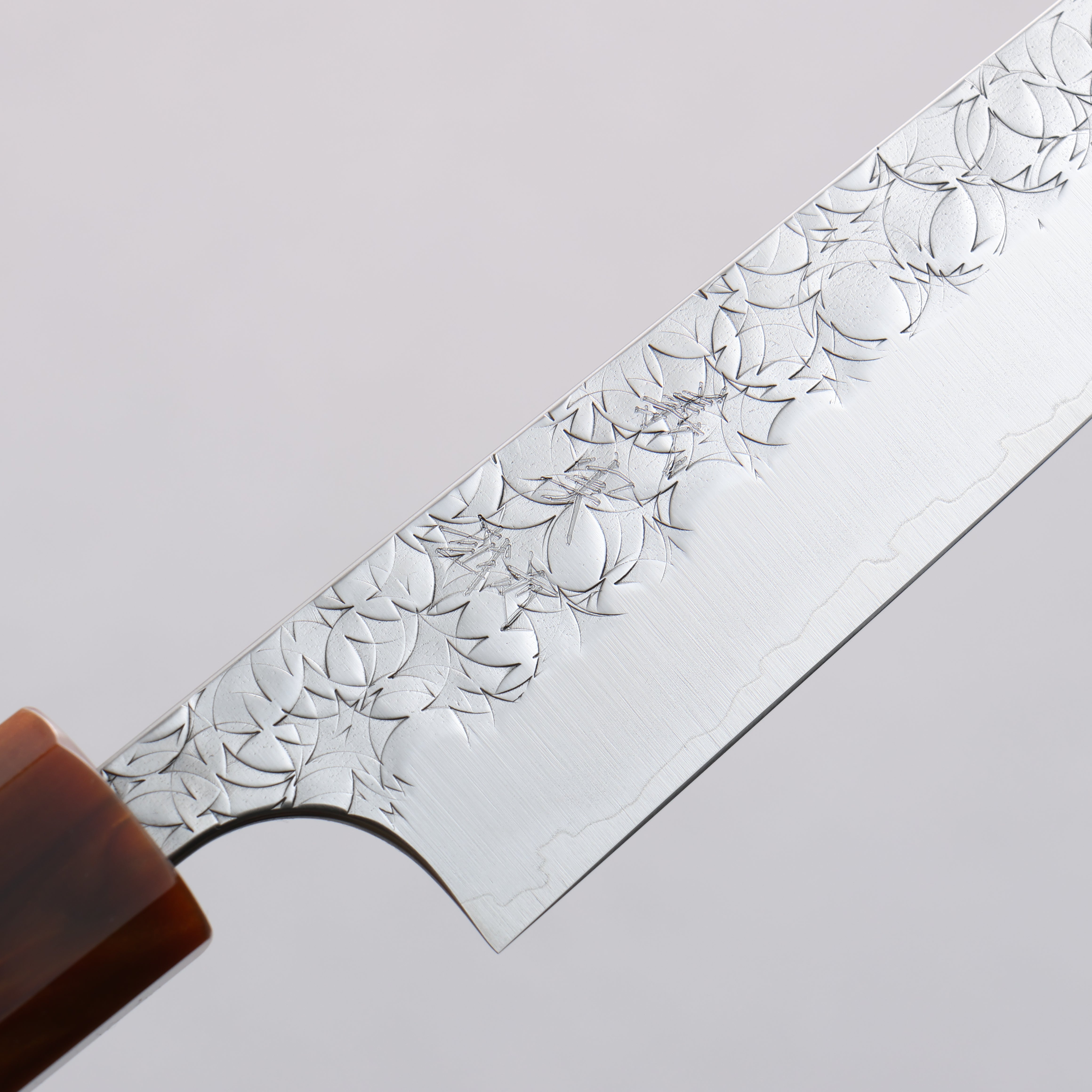 Yoshimi Kato Minamo SG2 Hammered Petty-Utility 150mm Ebony (ferrule: Orange Resin) Handle - Seisuke Knife