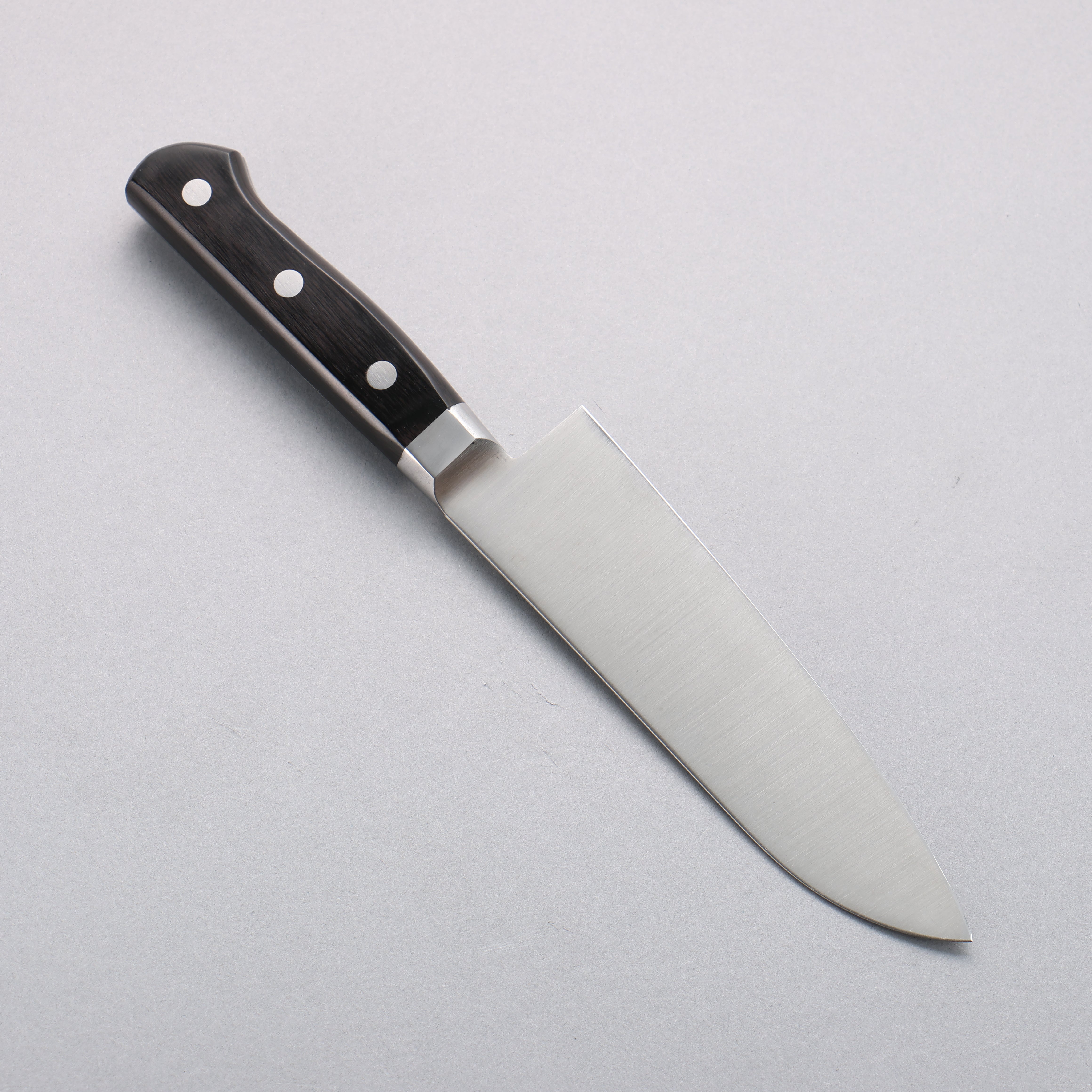 Seisuke Stainless Steel Small Santoku 150mm Black Pakka wood Handle - Seisuke Knife