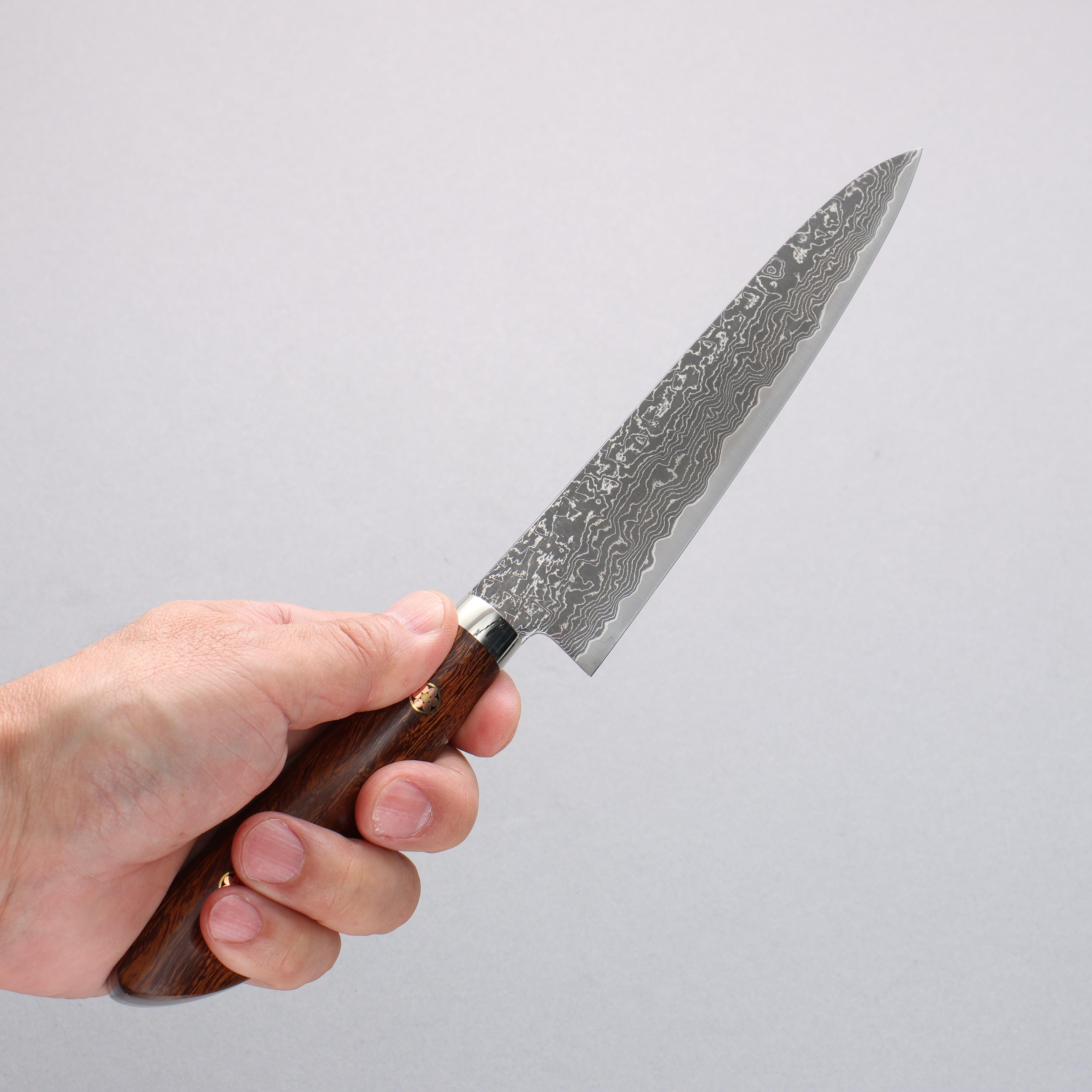 Shigeki Tanaka SG2 Damascus Petty-Utility 150mm Ironwood Handle - Seisuke Knife