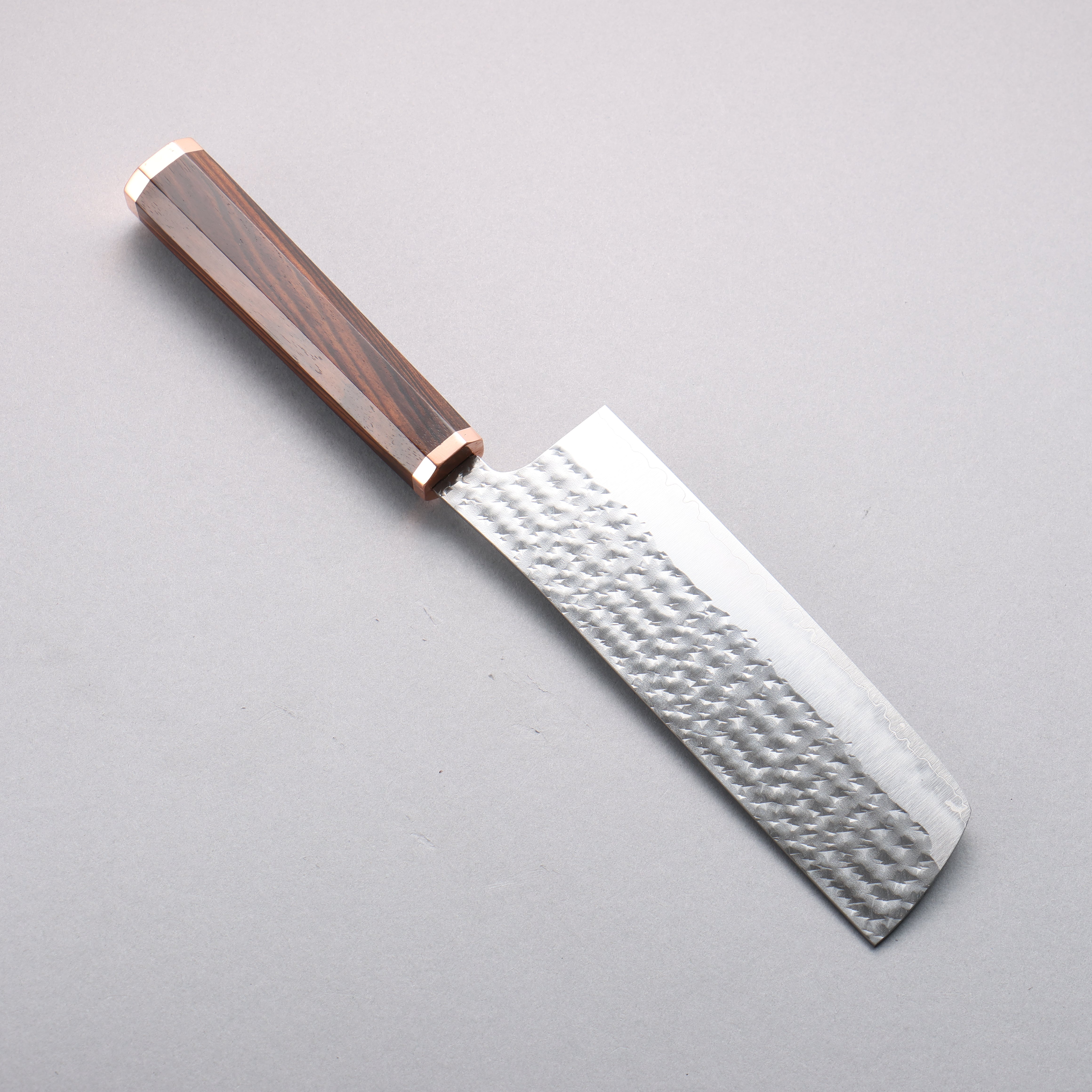 Yu Kurosaki Senko Ei SG2 Hammered Nakiri 165mm Ebony & Copper Handle - Seisuke Knife