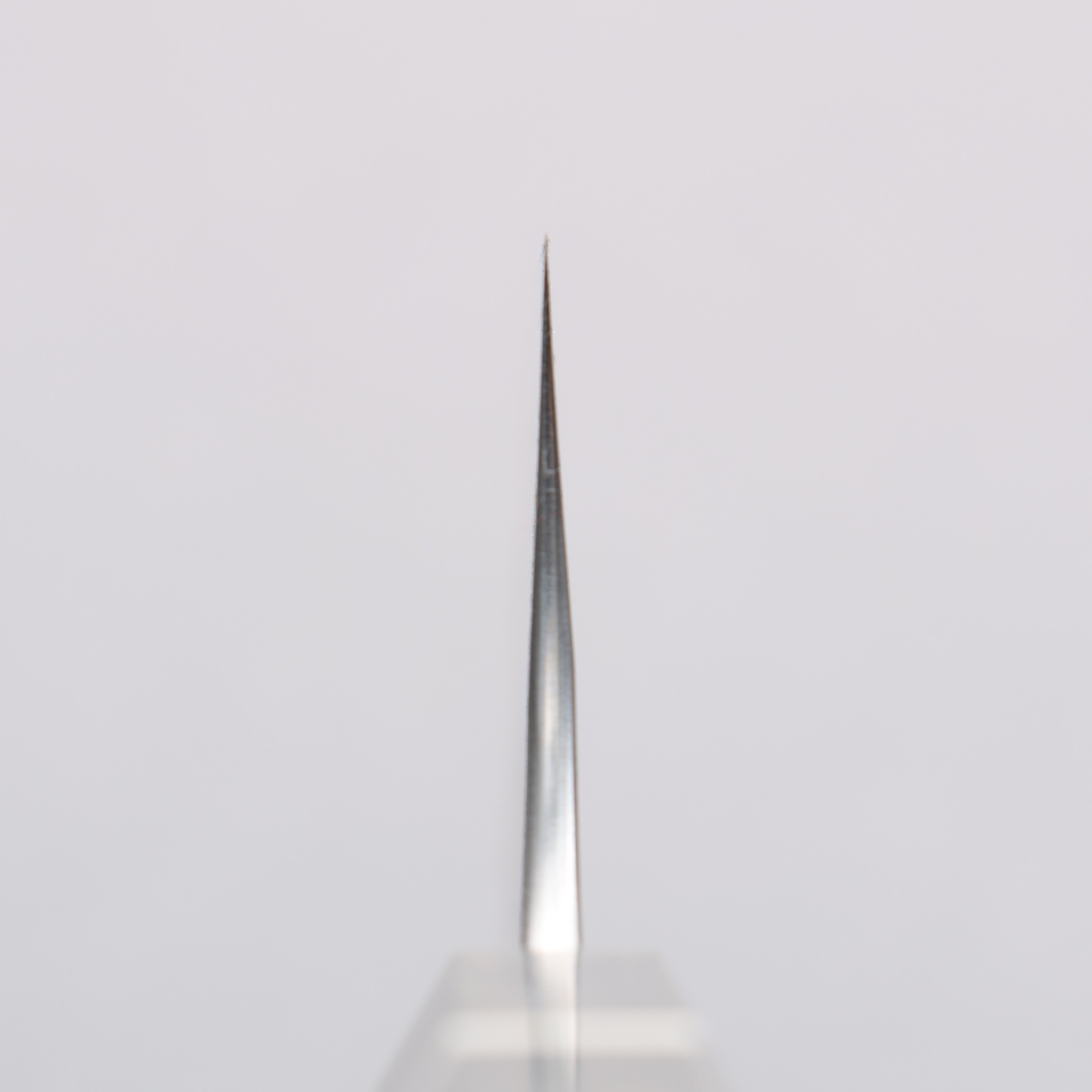 Yoshimi Kato Blue Super Black Finished Bunka 170mm Gray Stabilized Wood (White Ring) Handle - Seisuke Knife