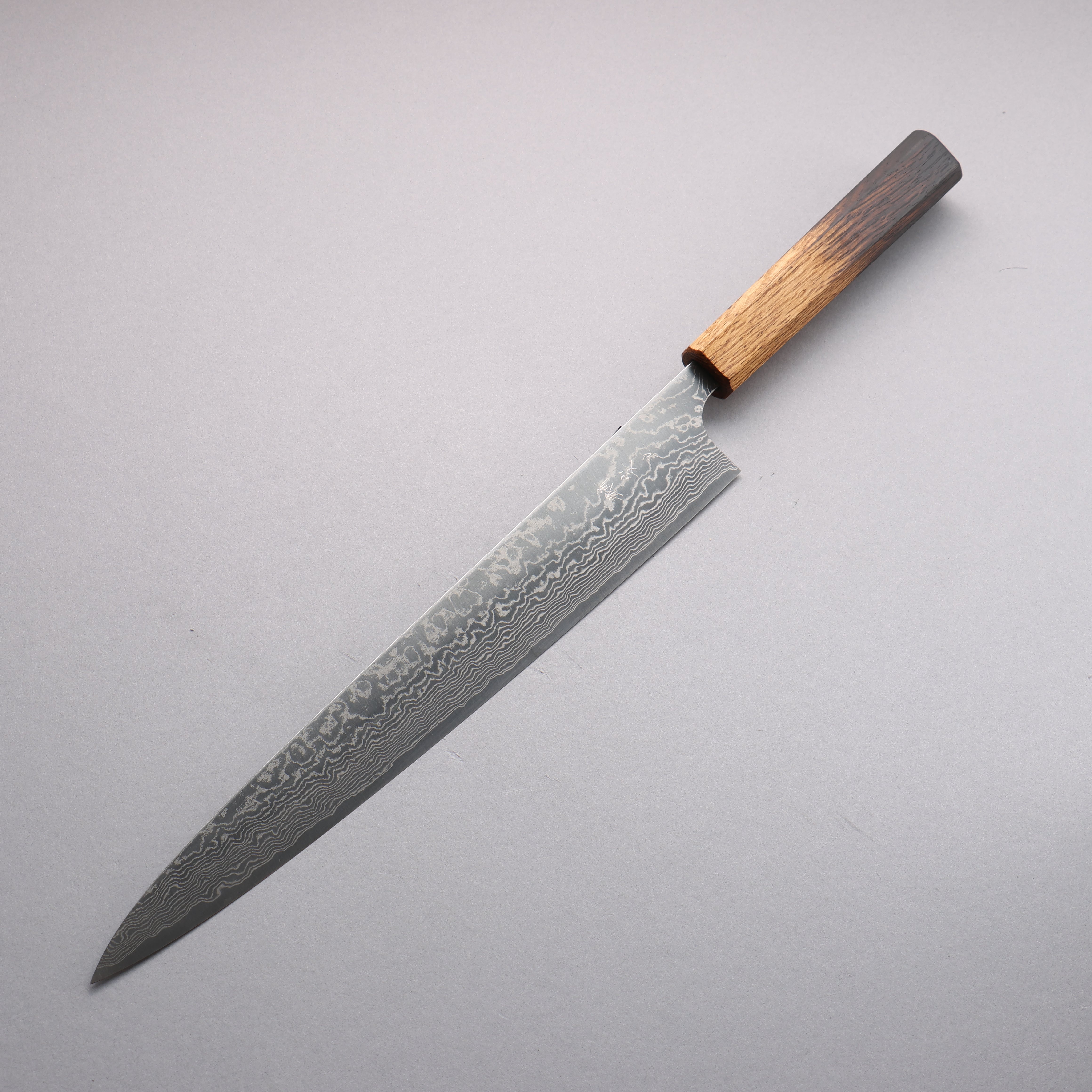 Anryu VG10 Migaki Finished Damascus Sujihiki 300mm Oak Handle - Seisuke Knife