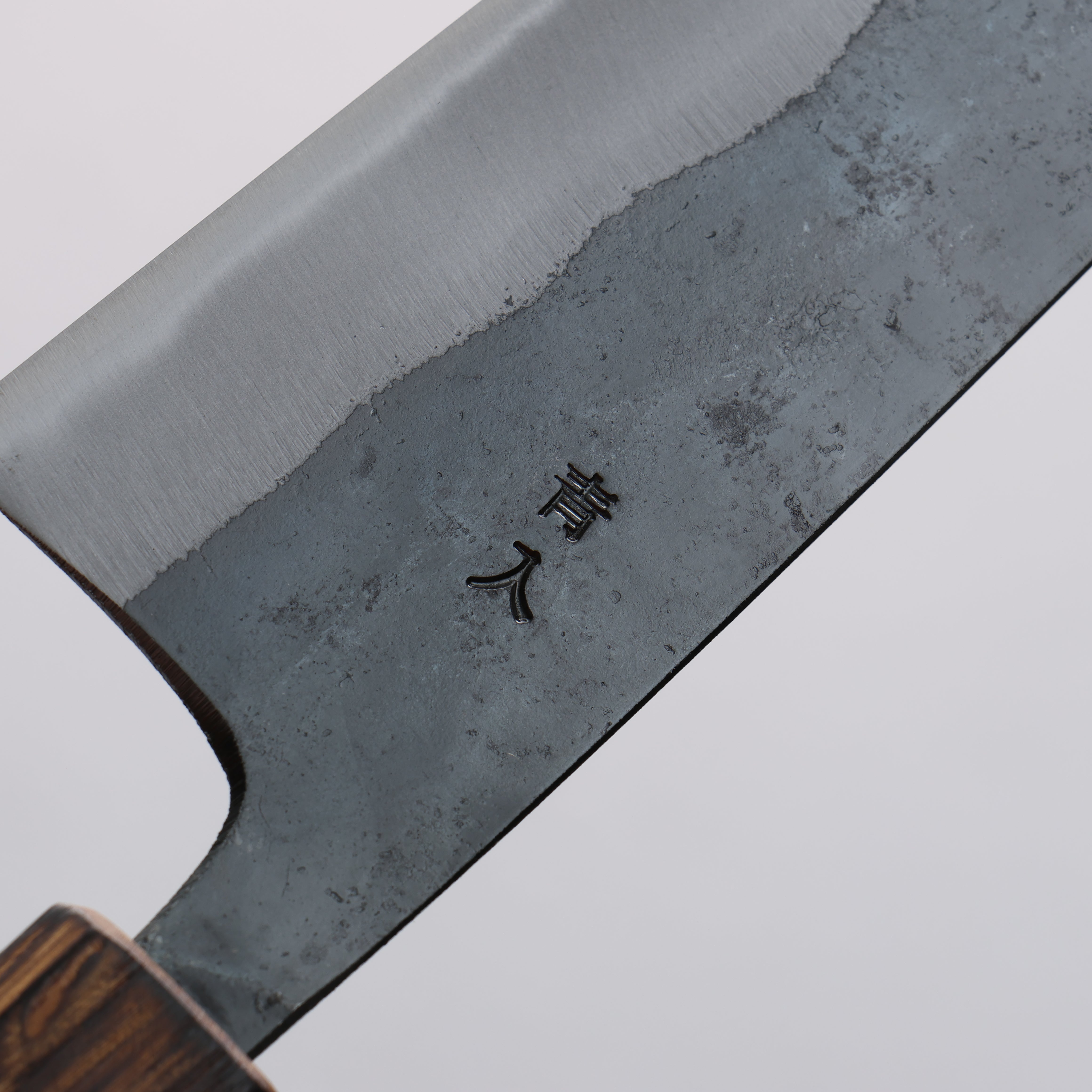 Oul Blue Steel No.2 Black Finished Small Bunka 125mm Oak Handle - Seisuke Knife