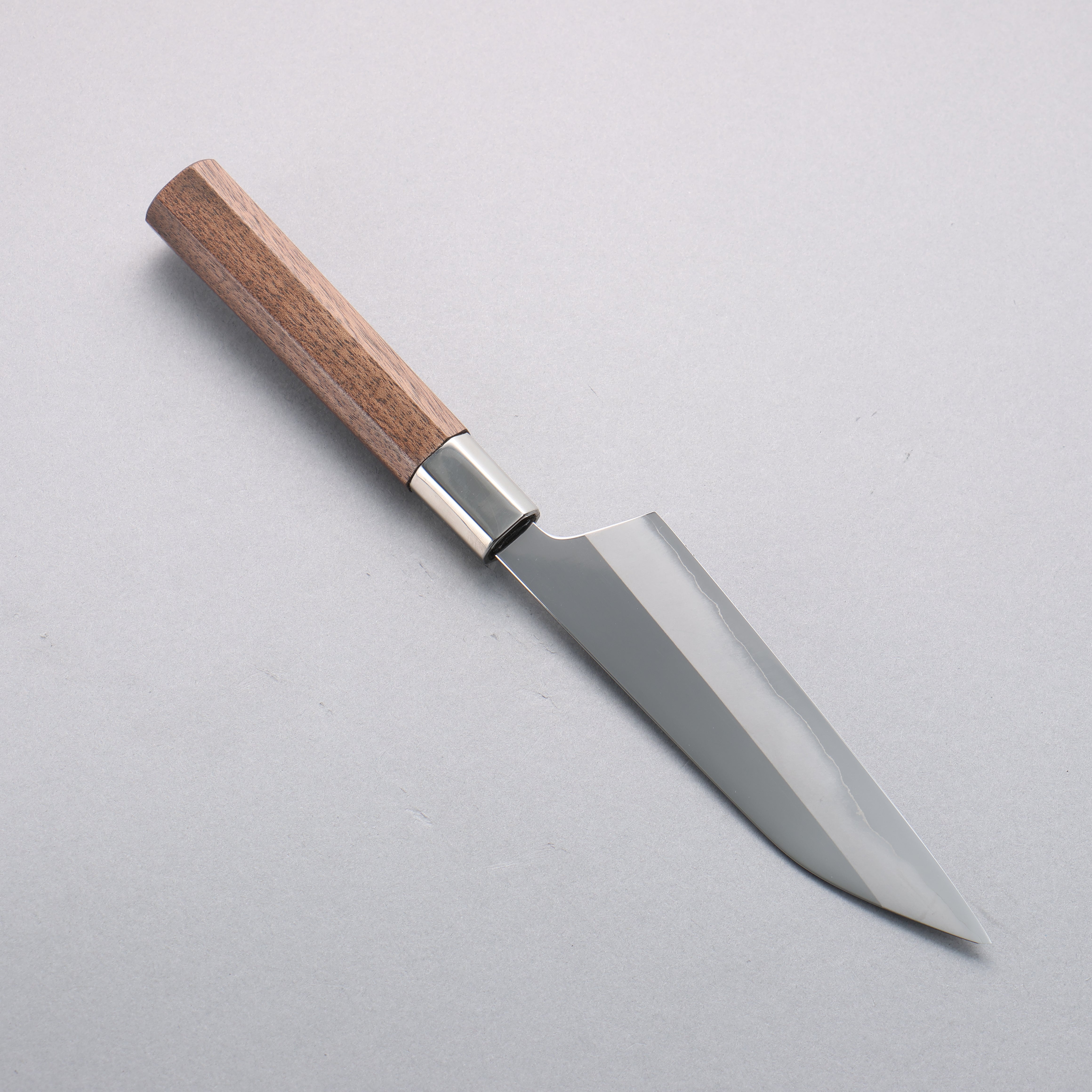 Kurotori Silver Steel No.3 Migaki Finished Petty-Utility 135mm Walnut Handle - Seisuke Knife