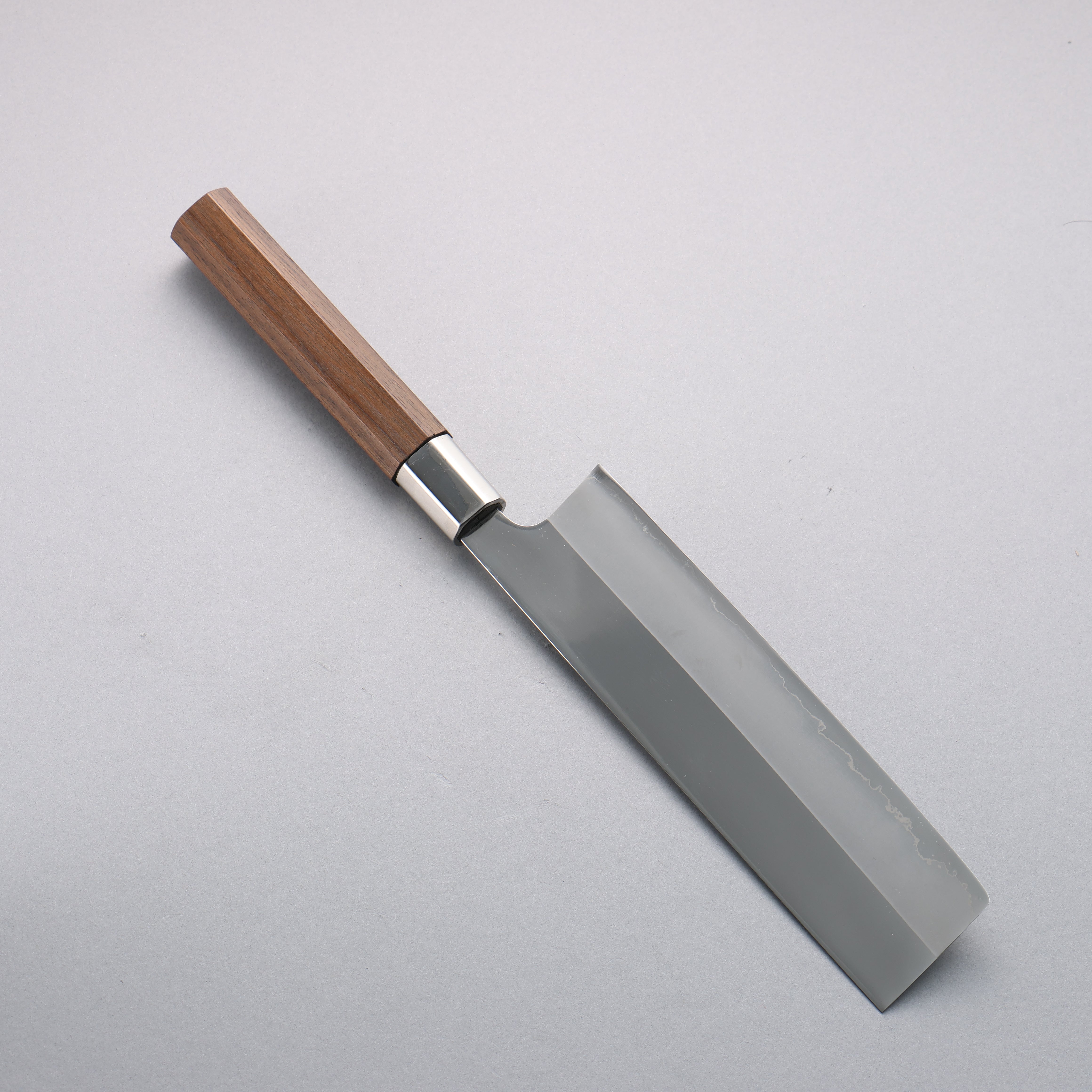 Kurotori Silver Steel No.3 Migaki Finished Nakiri 180mm Walnut Handle - Seisuke Knife