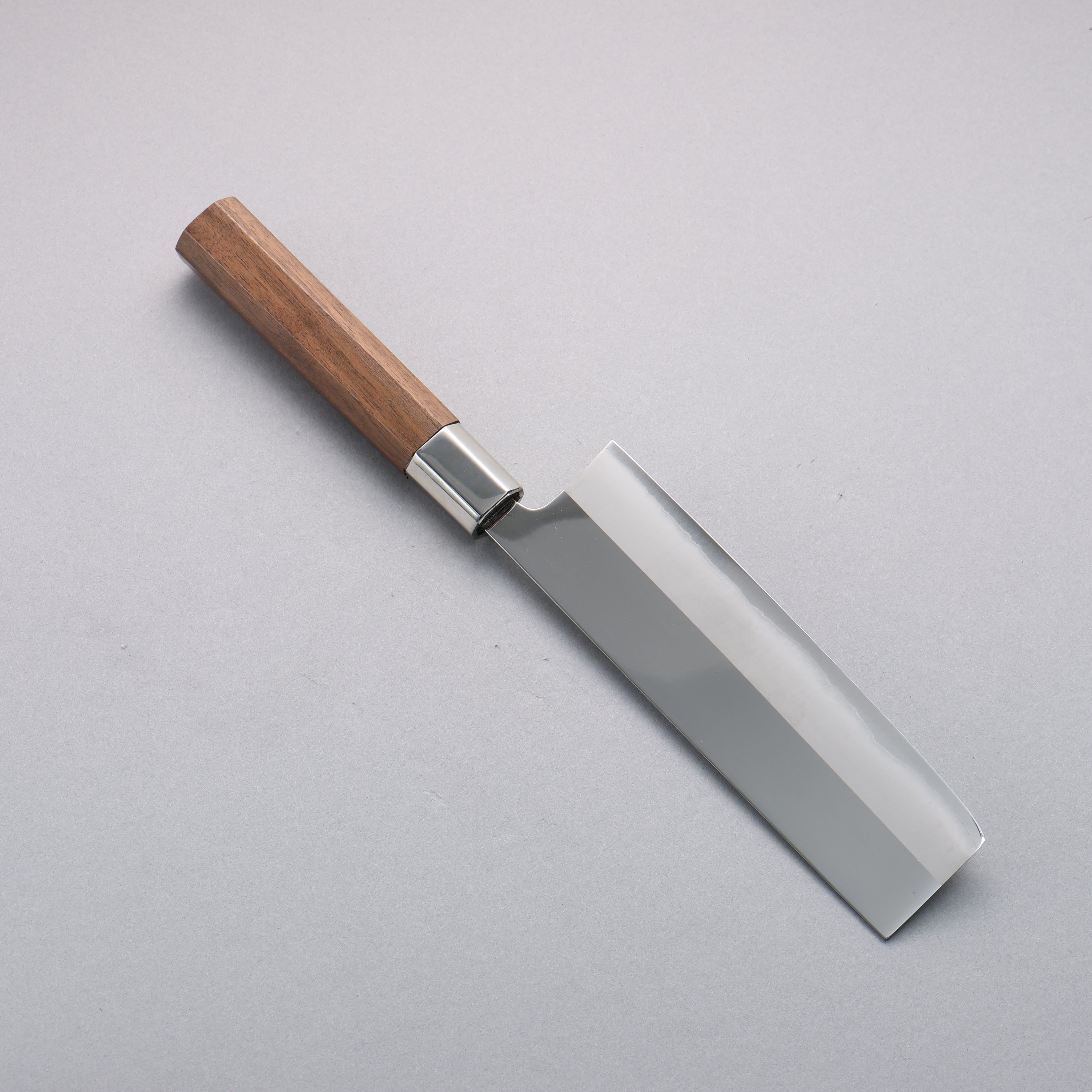 Kurotori Silver Steel No.3 Migaki Finished Nakiri 165mm Walnut Handle - Seisuke Knife