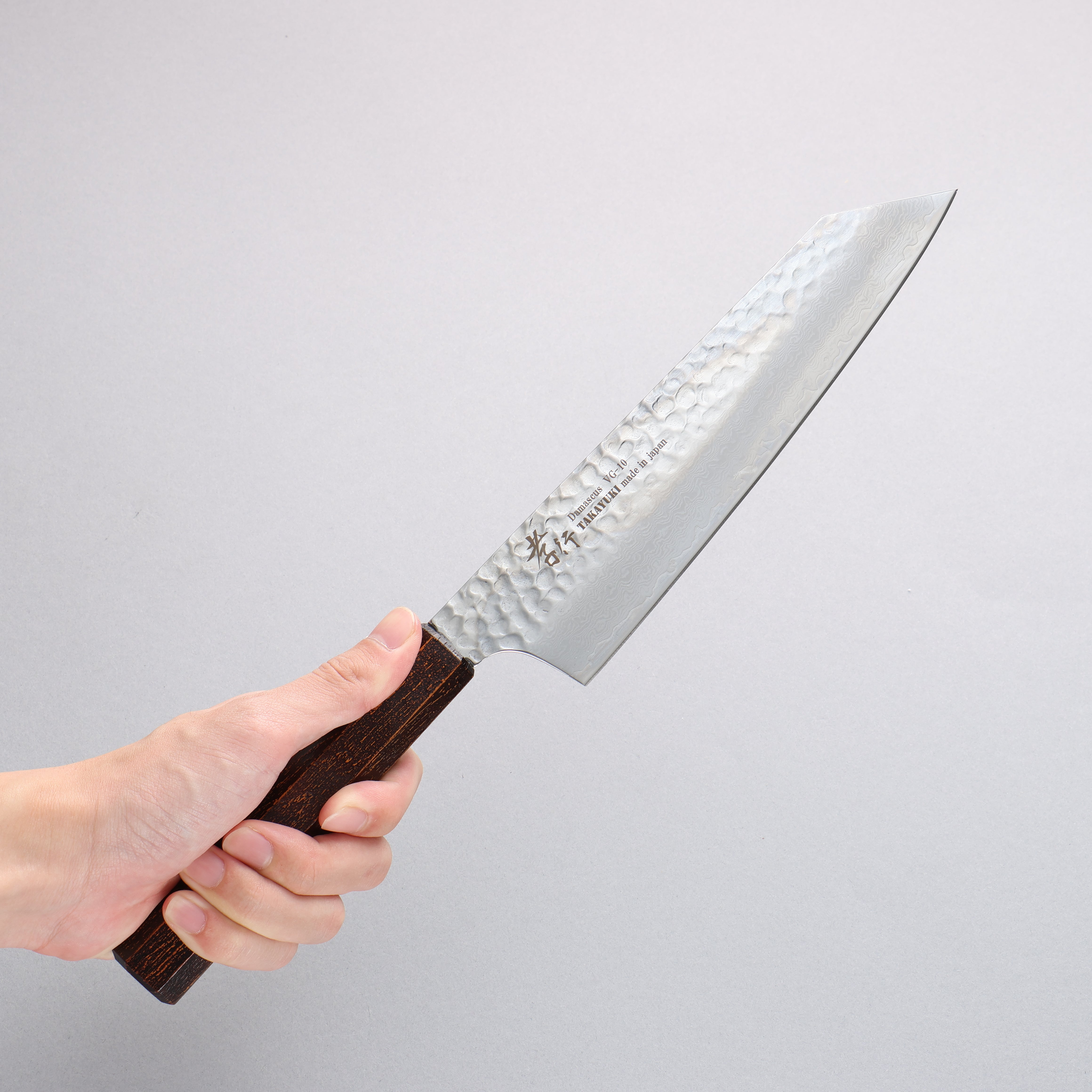 Sakai Takayuki Nanairo VG10 33 Layer Kengata Gyuto 190mm Retro Wood Grain ABS Resin Handle - Seisuke Knife