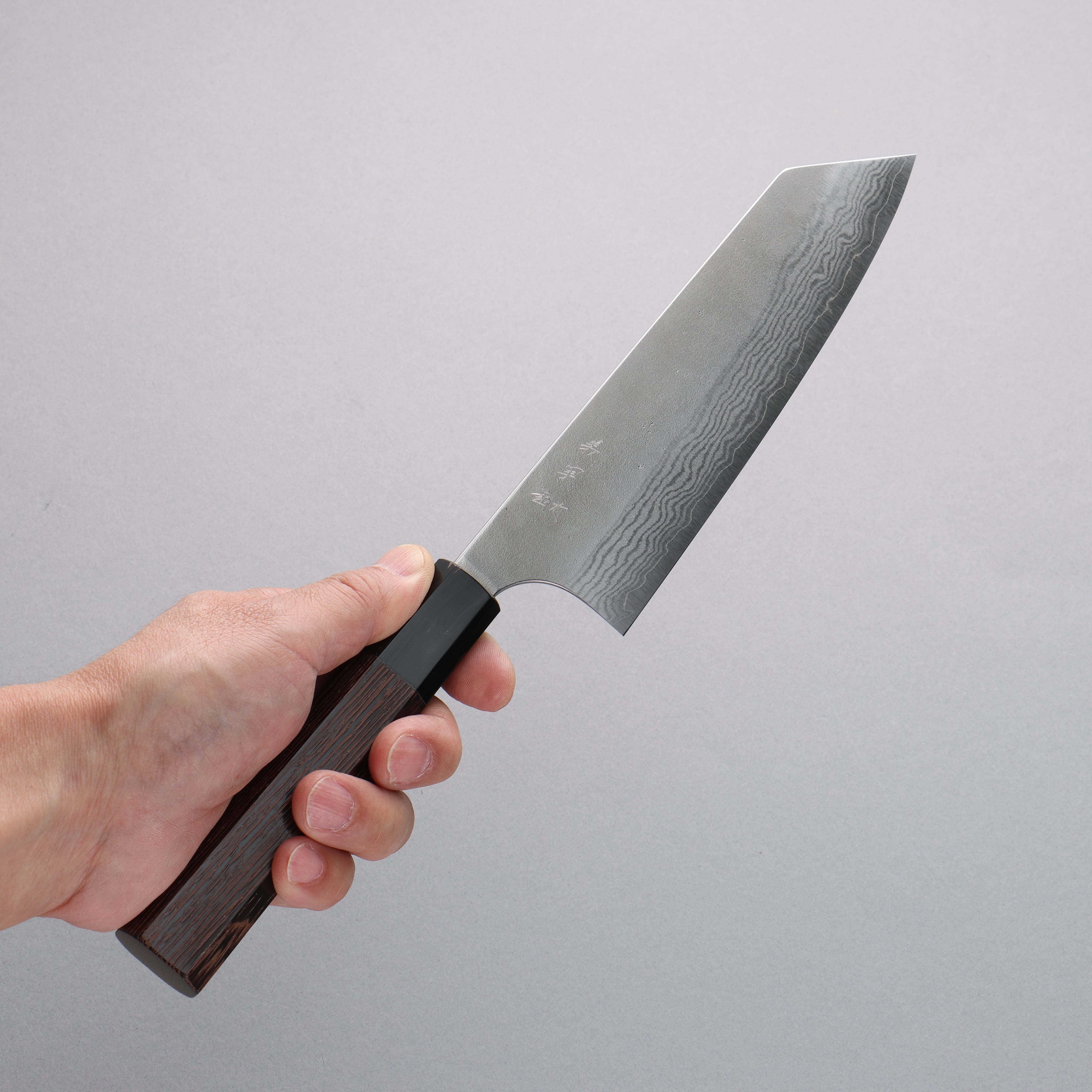 Yoshimi Kato VG10 Nashiji Damascus Bunka 170mm Wenge Handle - Seisuke Knife