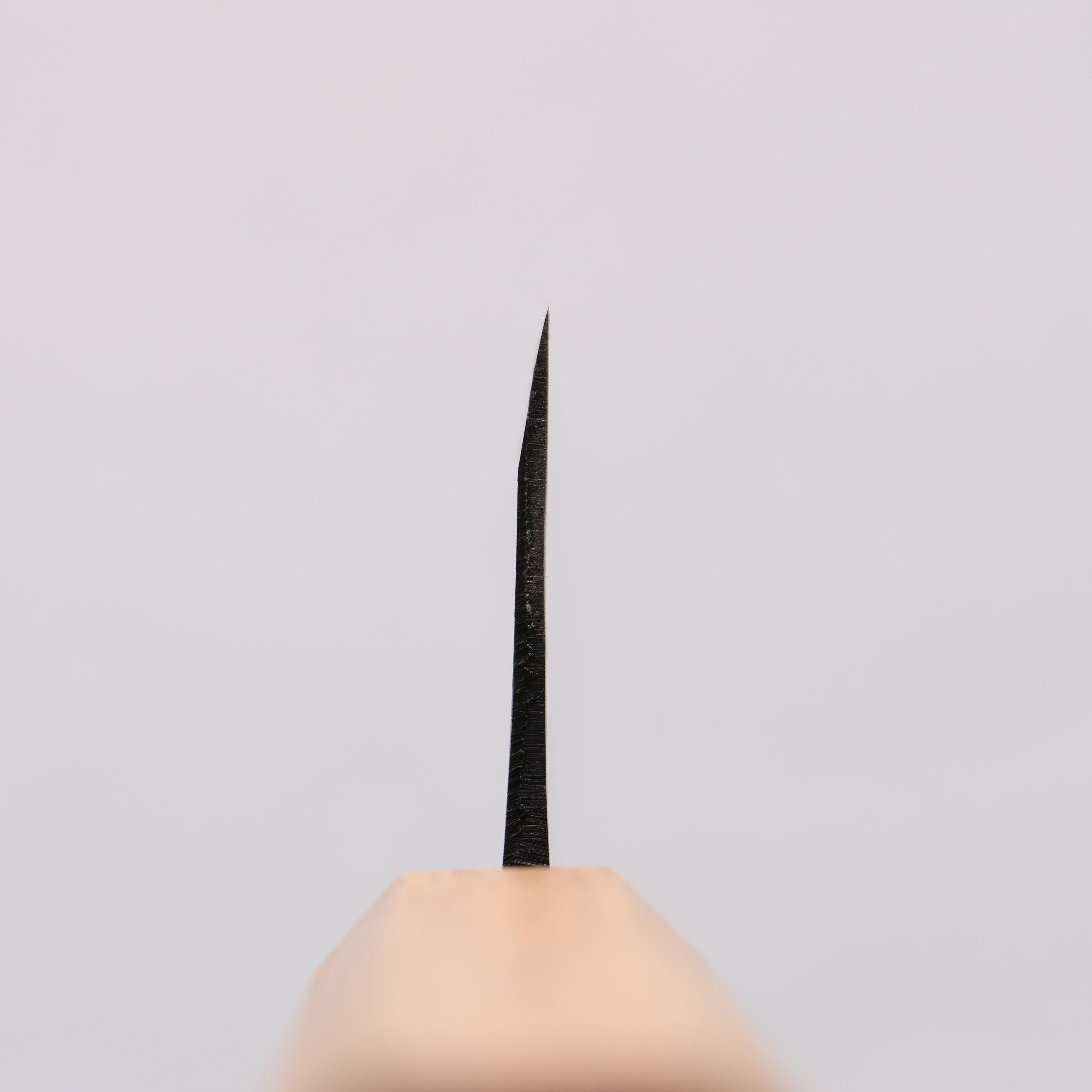 Nakaniida White Steel No.2 Black Finished Santoku 165mm Oak Handle - Seisuke Knife