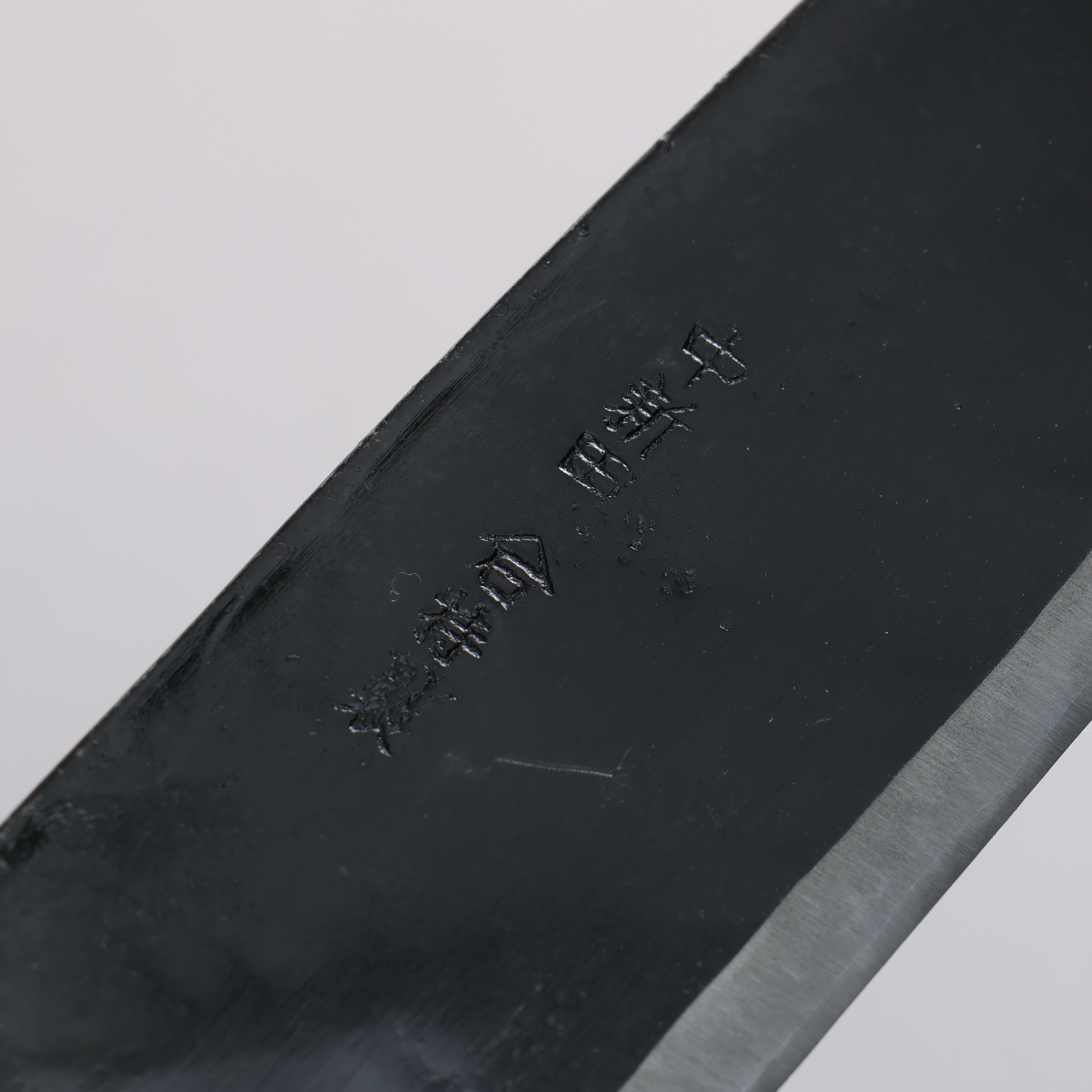 Nakaniida White Steel No.2 Kurouchi Santoku 180mm Oak Handle - Seisuke Knife