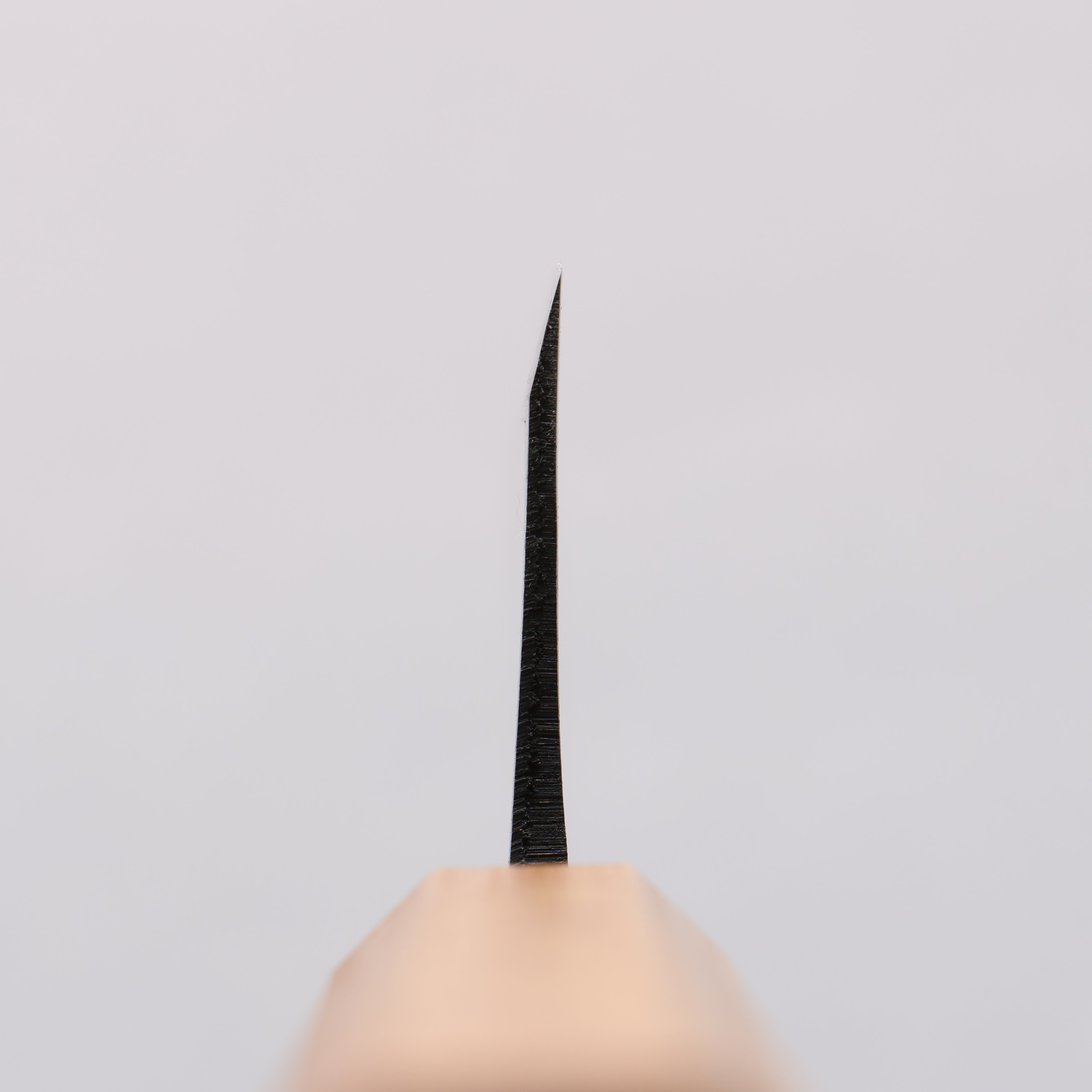 Nakaniida White Steel No.2 Kurouchi Santoku 180mm Oak Handle - Seisuke Knife