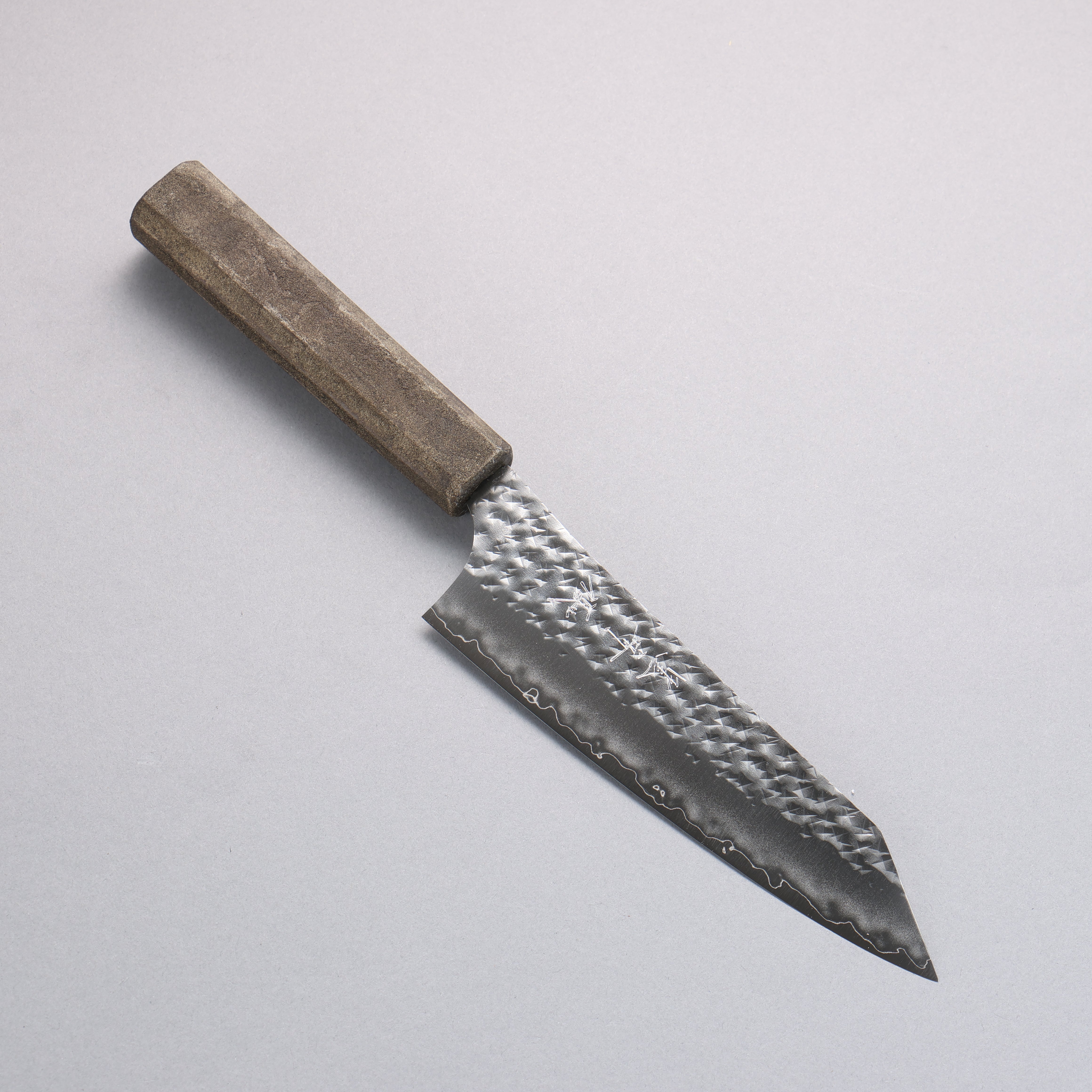 Yu Kurosaki x Wallace Wong SG2 Small Santoku 150mm & Bunka 170mm Set Ginryu Ishime Lacquered Oak Handle with Sheath - Seisuke Knife