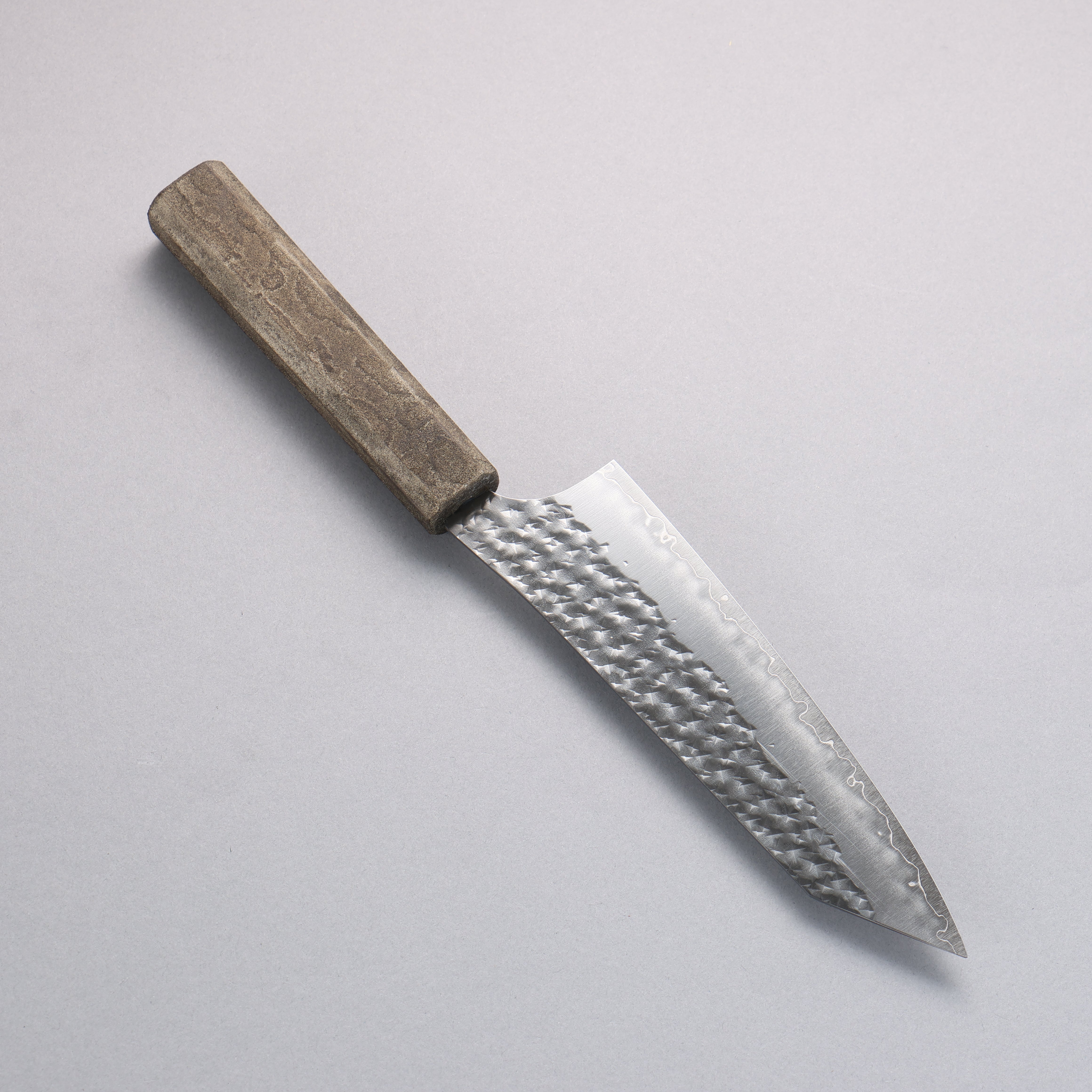 Yu Kurosaki x Wallace Wong SG2 Small Santoku 150mm & Bunka 170mm Set Ginryu Ishime Lacquered Oak Handle with Sheath - Seisuke Knife