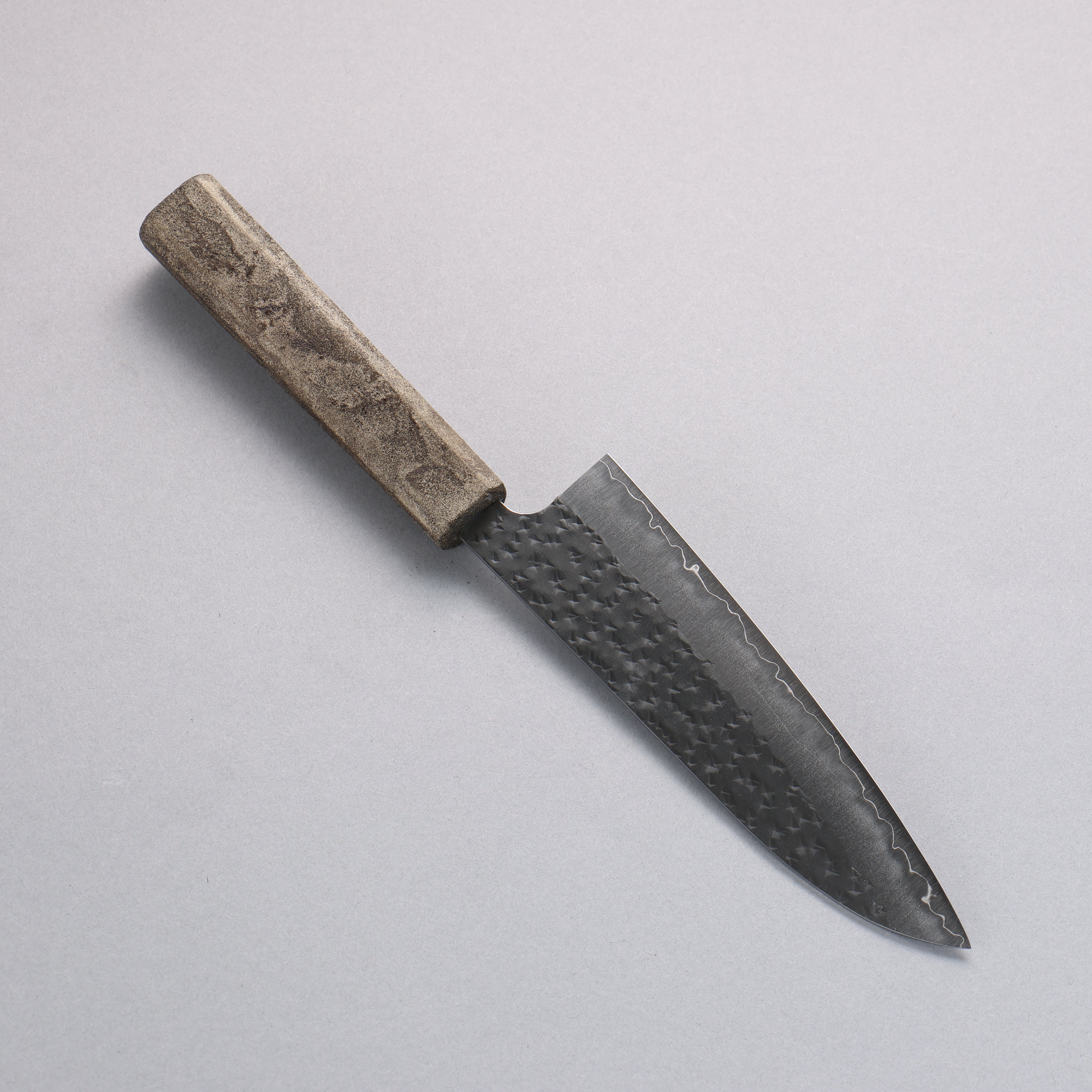 Yu Kurosaki x Wallace Wong SG2 Small Santoku 150mm & Bunka 170mm Set Ginryu Ishime Lacquered Oak Handle with Sheath - Seisuke Knife