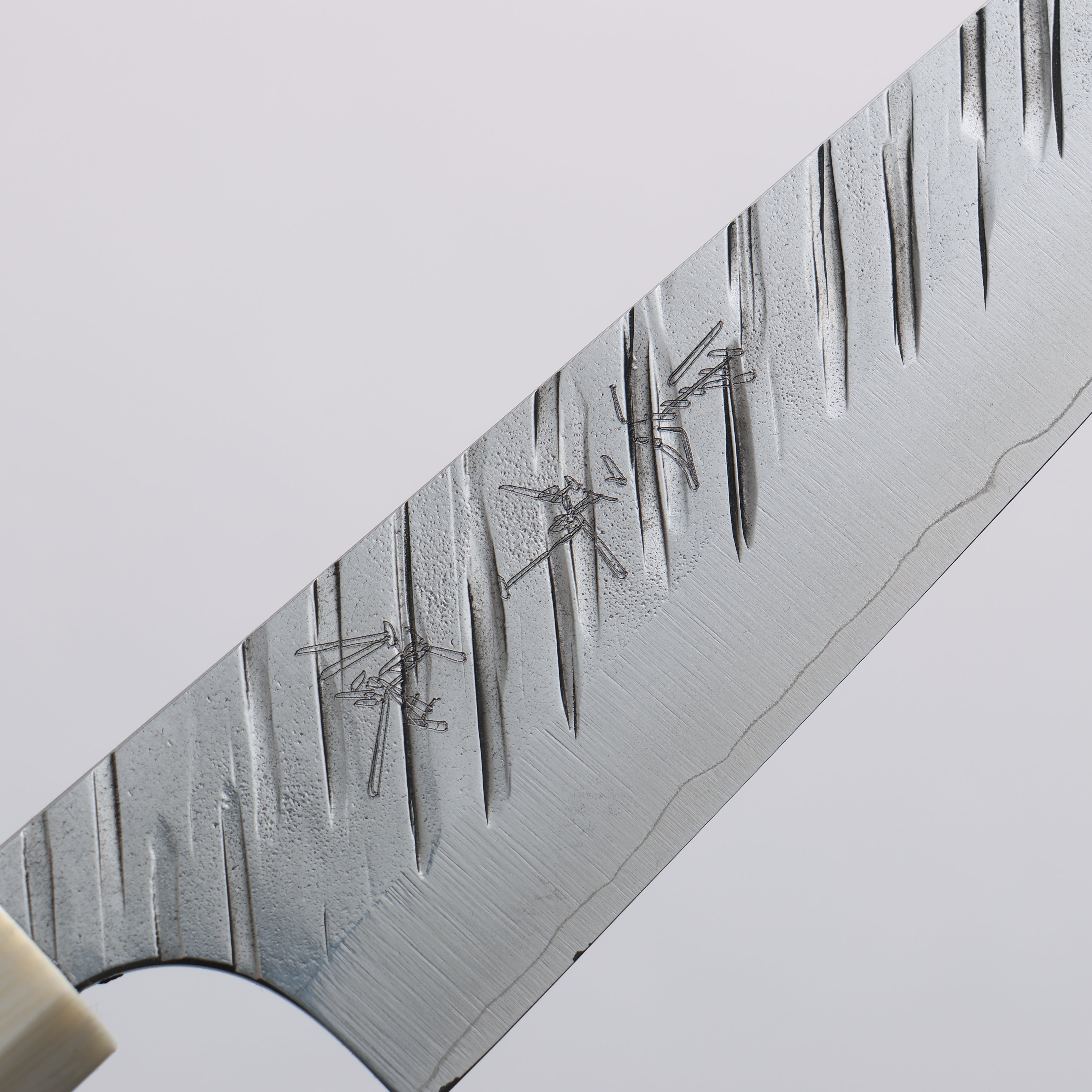 Yu Kurosaki Fujin SG2 Hammered Petty-Utility 120mm Chinese Quince (White Ferrule and End Cap) Handle - Seisuke Knife