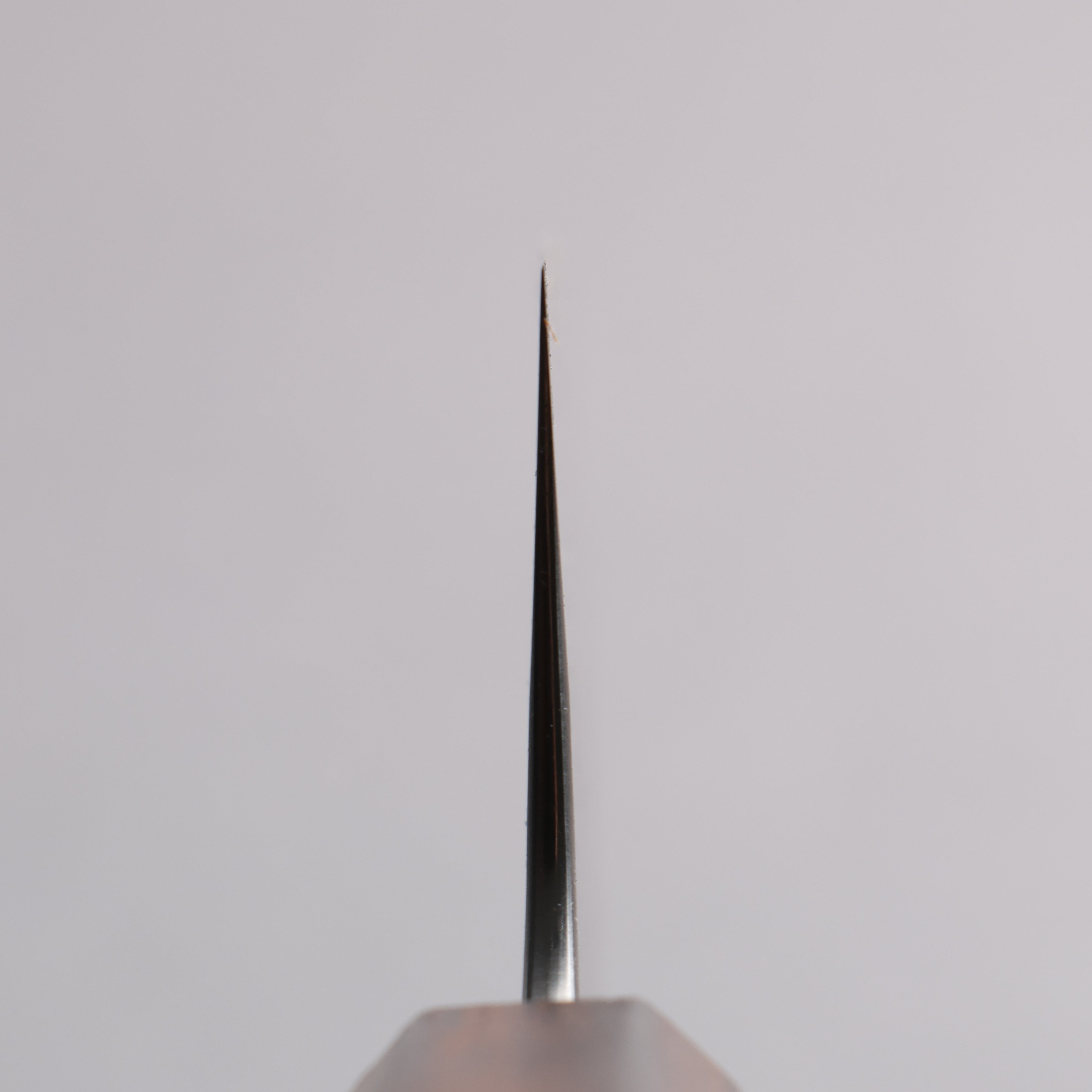 Yoshimi Kato Blue Super Black Finished Nakiri 165mm Burnt Oak (Lacquered) Handle - Seisuke Knife