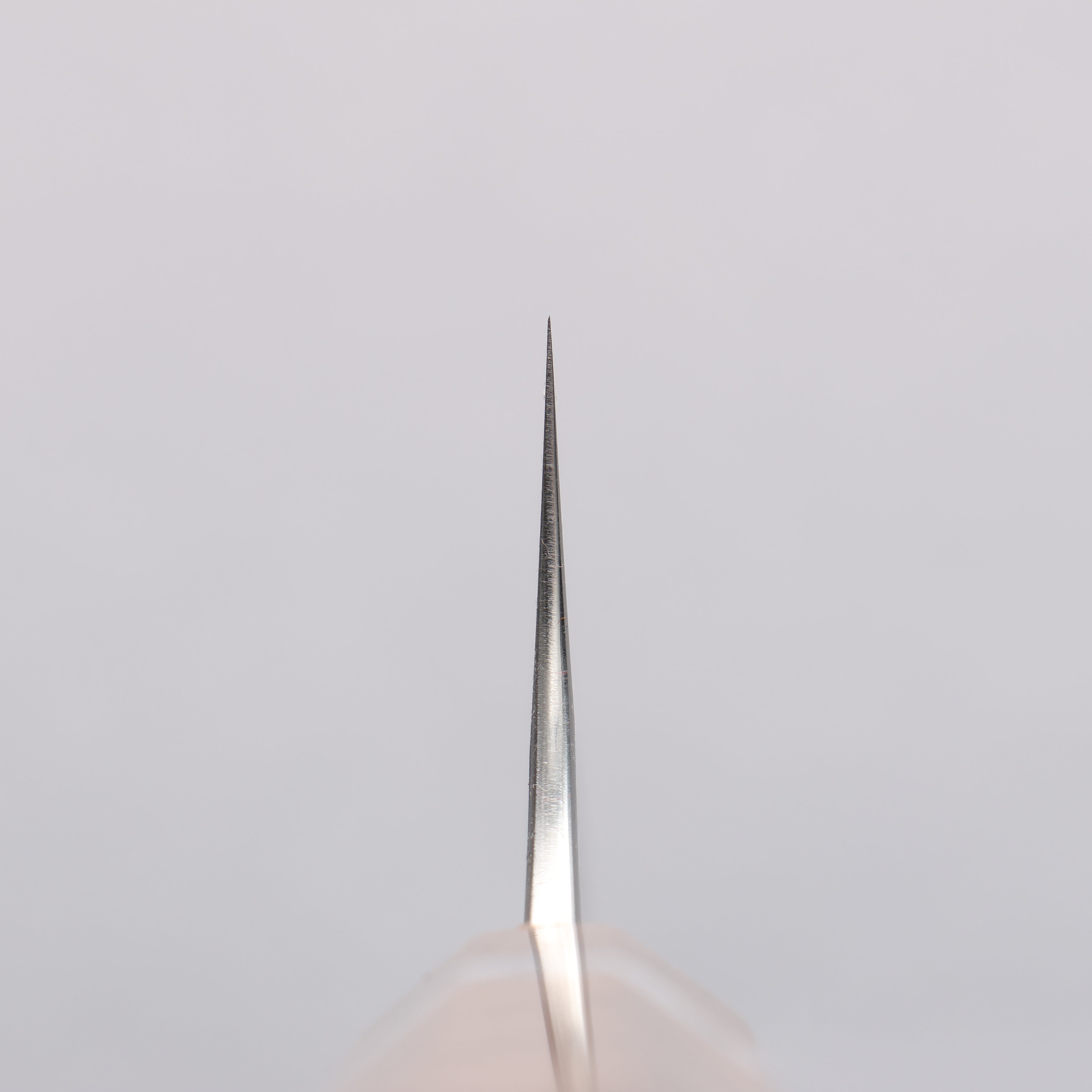 Yoshimi Kato Blue Super V-Hammered Black Finished Bunka 170mm White Turquoise & Brown Stabilized Wood Handle - Seisuke Knife