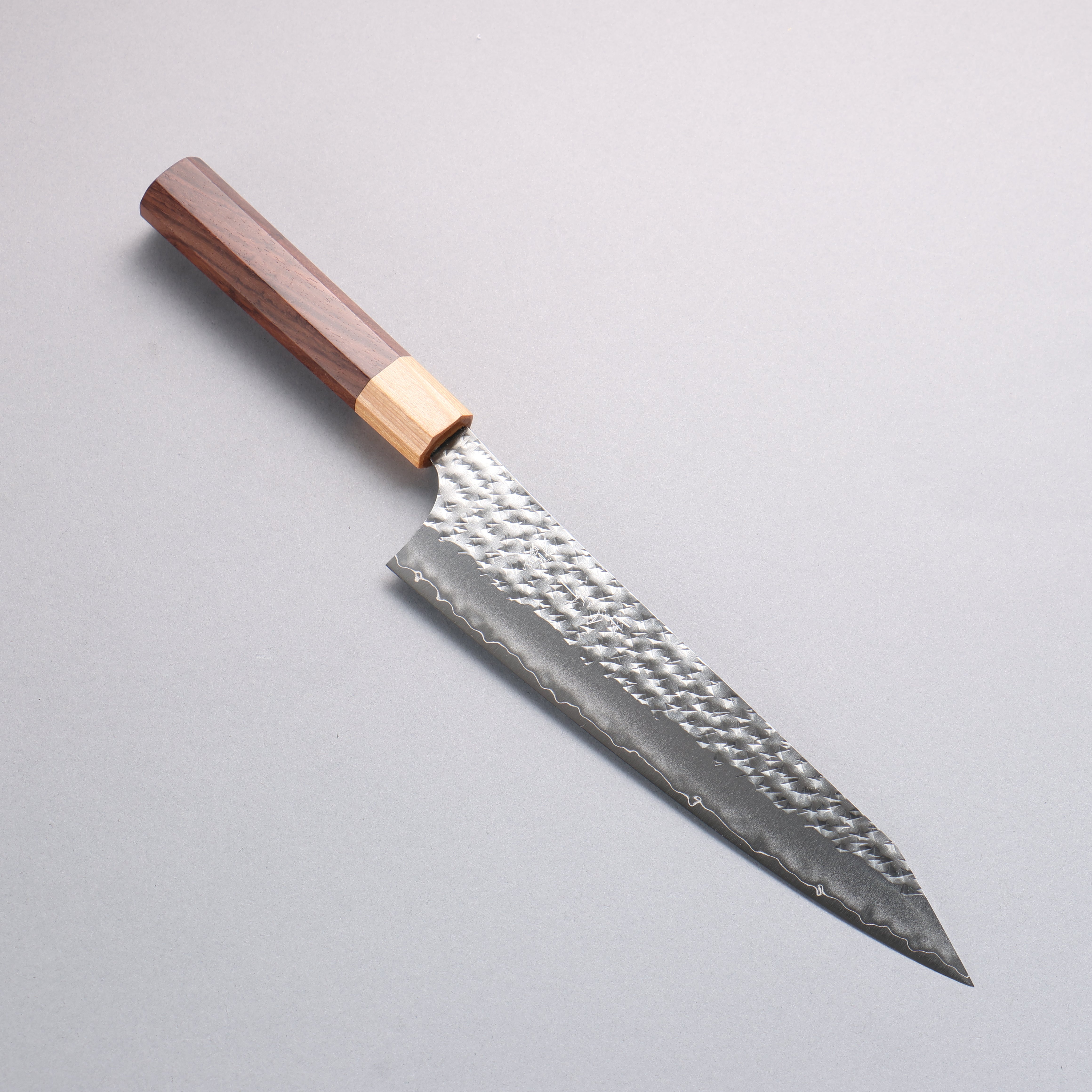 Yu Kurosaki Senko Ei SG2 Hammered Gyuto 210mm Rosewood (Ferrule: White Pakka Wood) Handle - Seisuke Knife