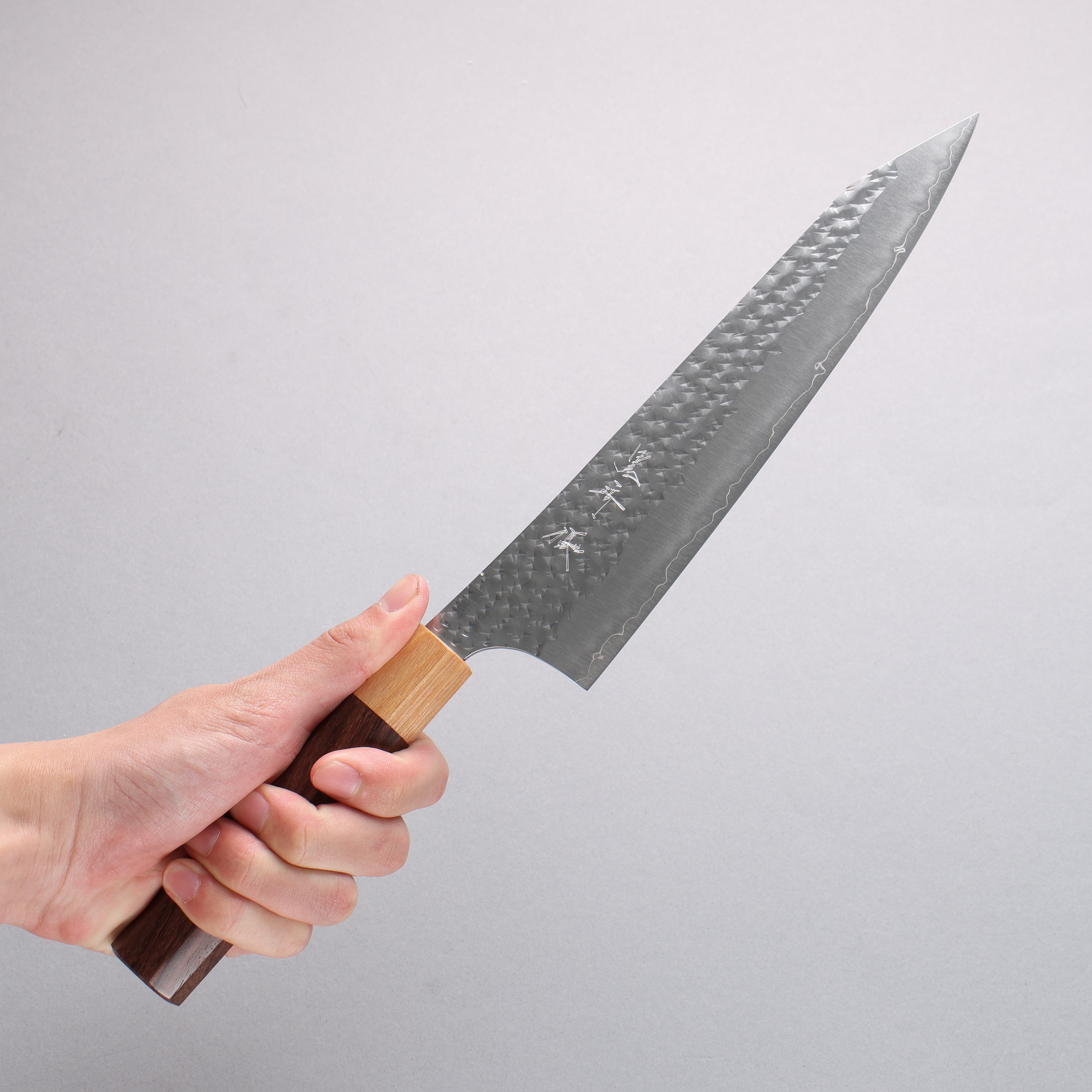 Yu Kurosaki Senko Ei SG2 Hammered Gyuto 210mm Rosewood (Ferrule: White Pakka Wood) Handle - Seisuke Knife