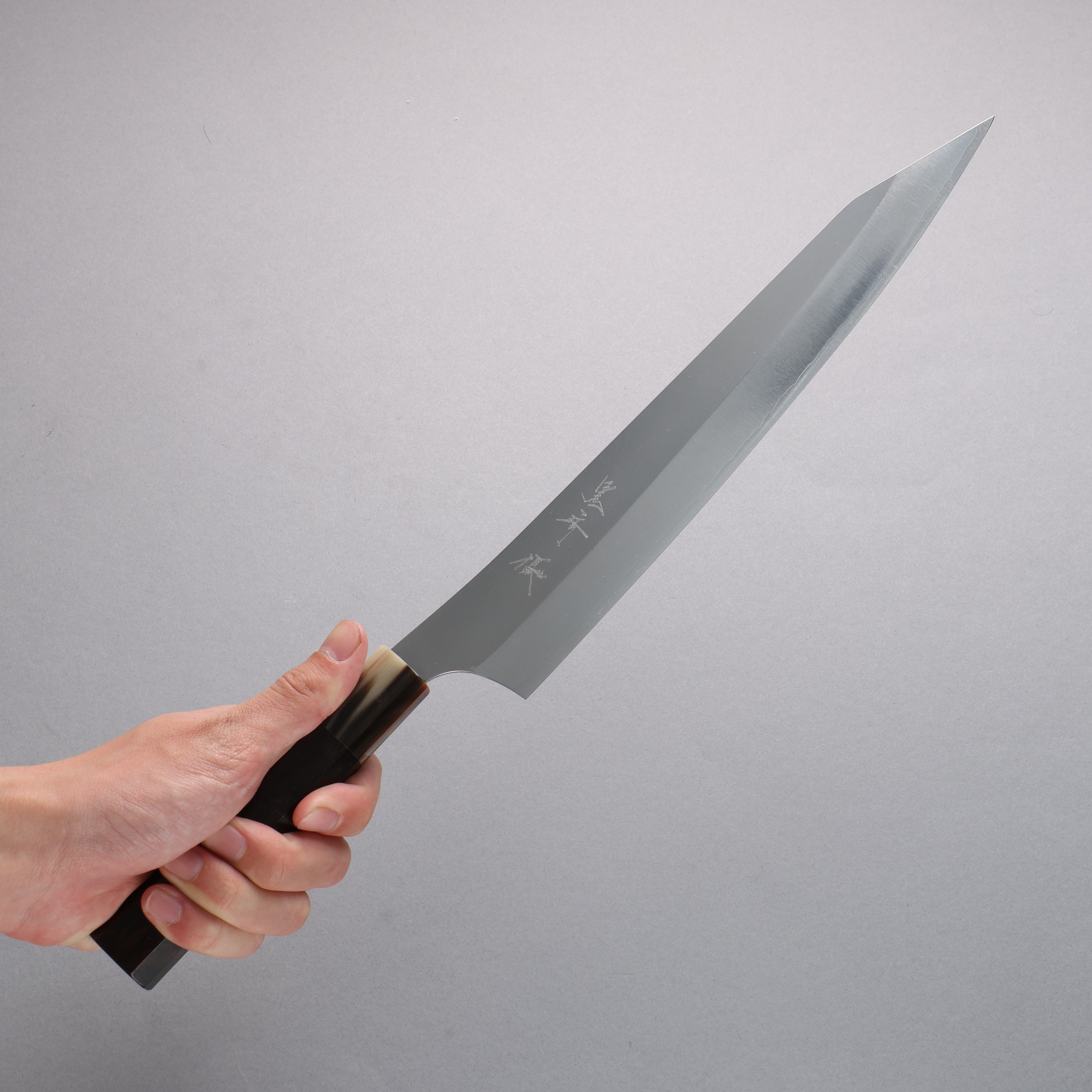 Yu Kurosaki New Gekko VG-XEOS Sujihiki 270mm Ebony Wood (ferrule: White Water Buffalo Horn) Handle - Seisuke Knife