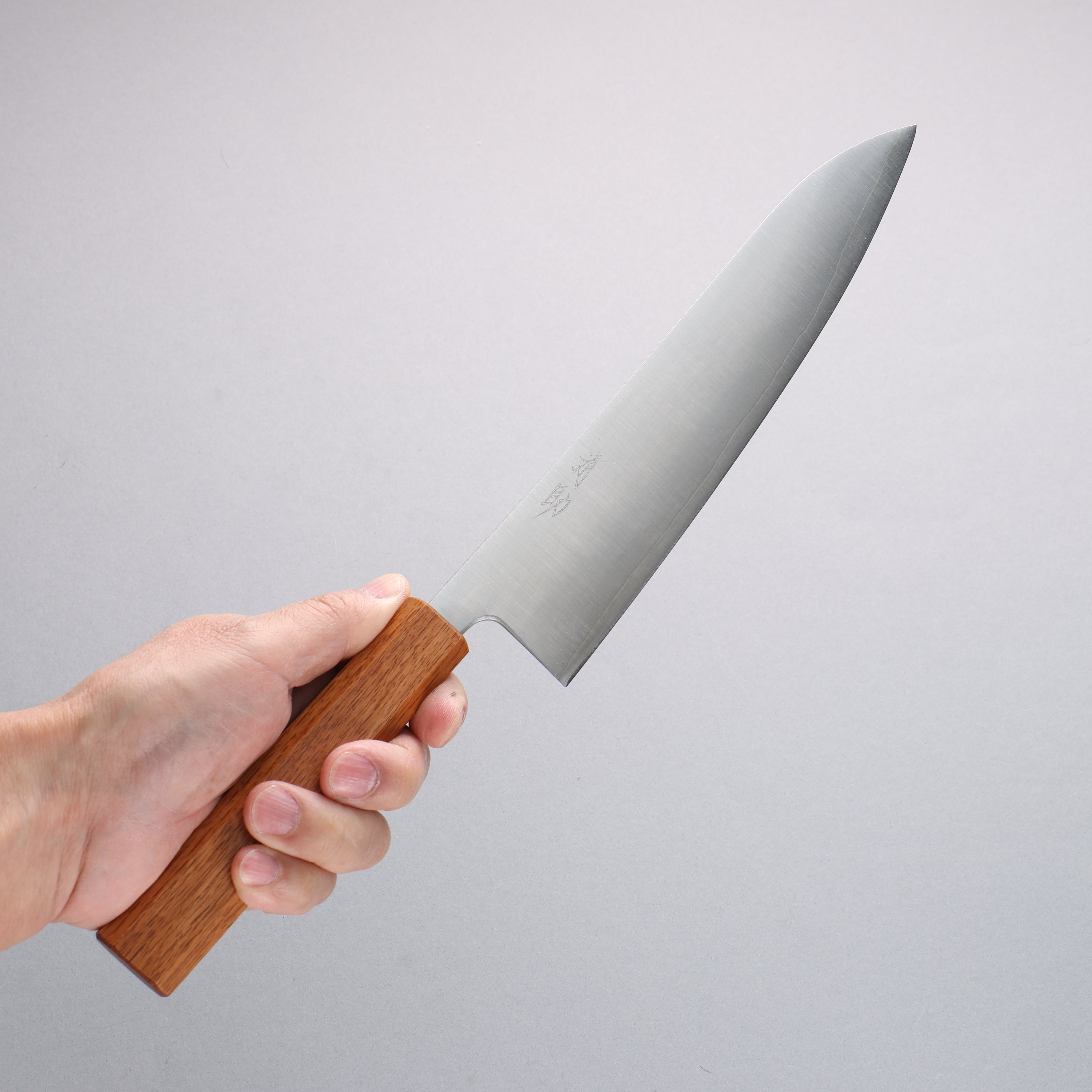 Seisuke Silver Steel No.3 Migaki Polish Finish Gyuto 210mm White Oak Handle - Seisuke Knife