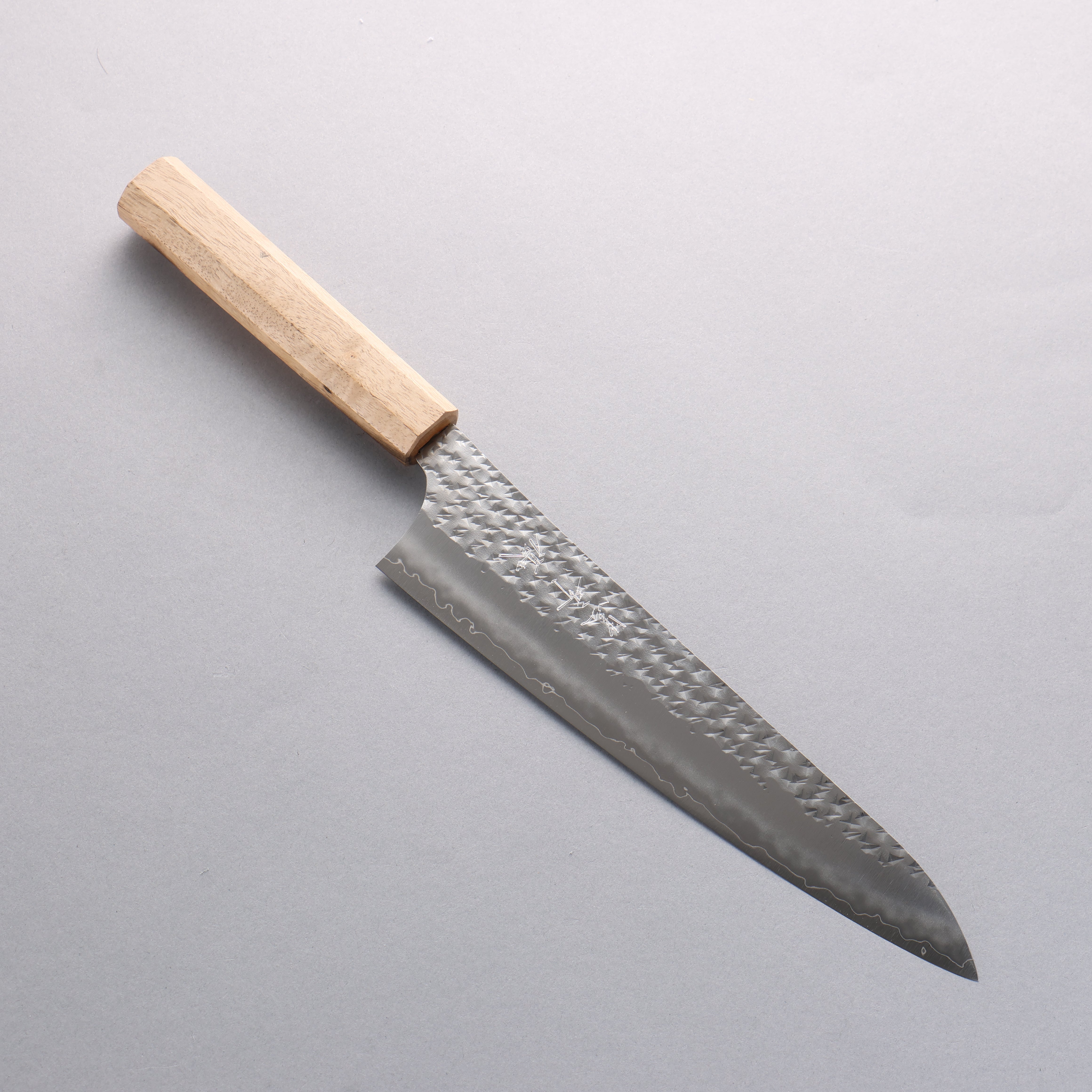 Yu Kurosaki Senko Ryu SG2 Hammered Gyuto 210mm Black Persimmon Wood Handle - Seisuke Knife