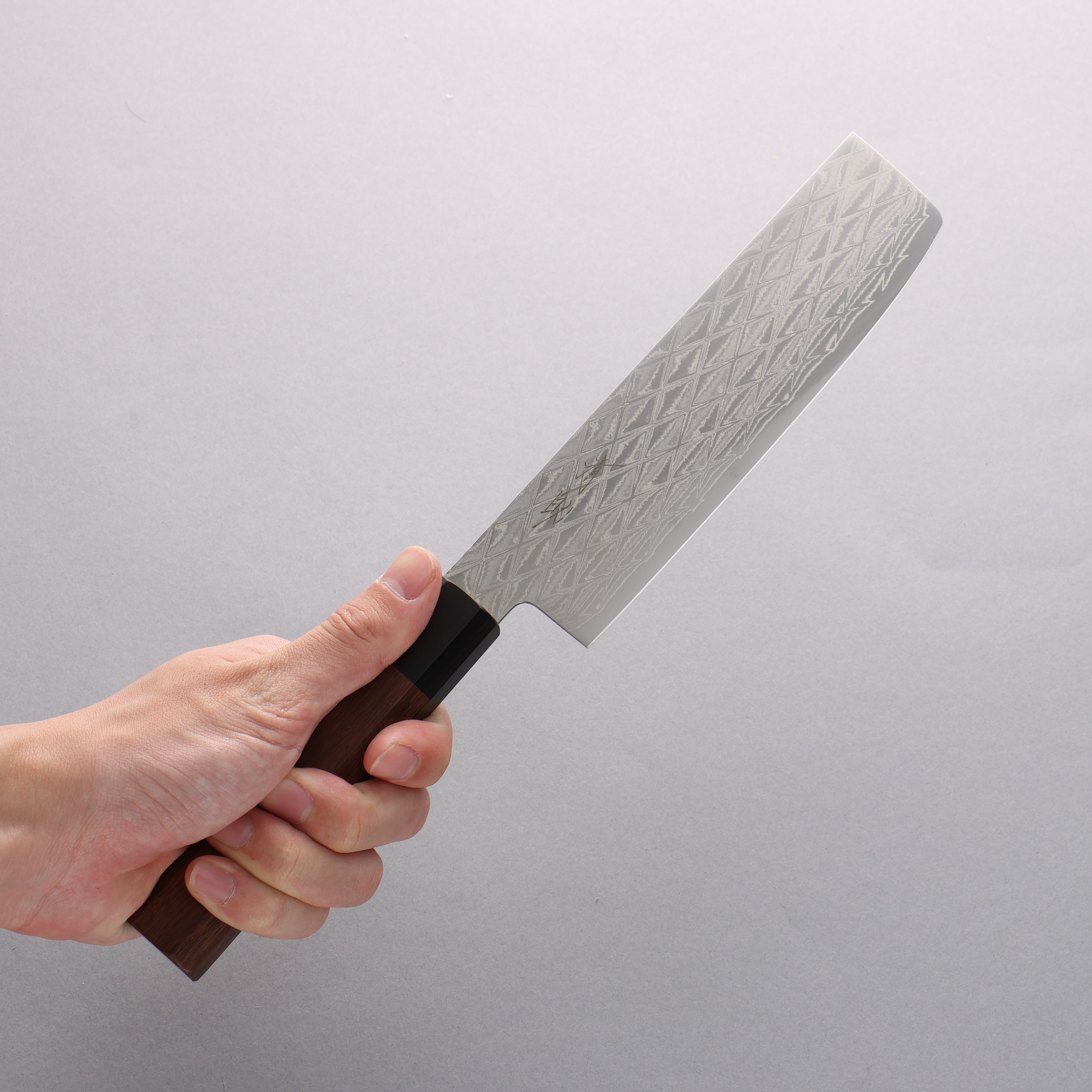 Seisuke AUS10 Mirror Crossed Usuba 160mm Shitan & Black Pakkawood Handle - Seisuke Knife