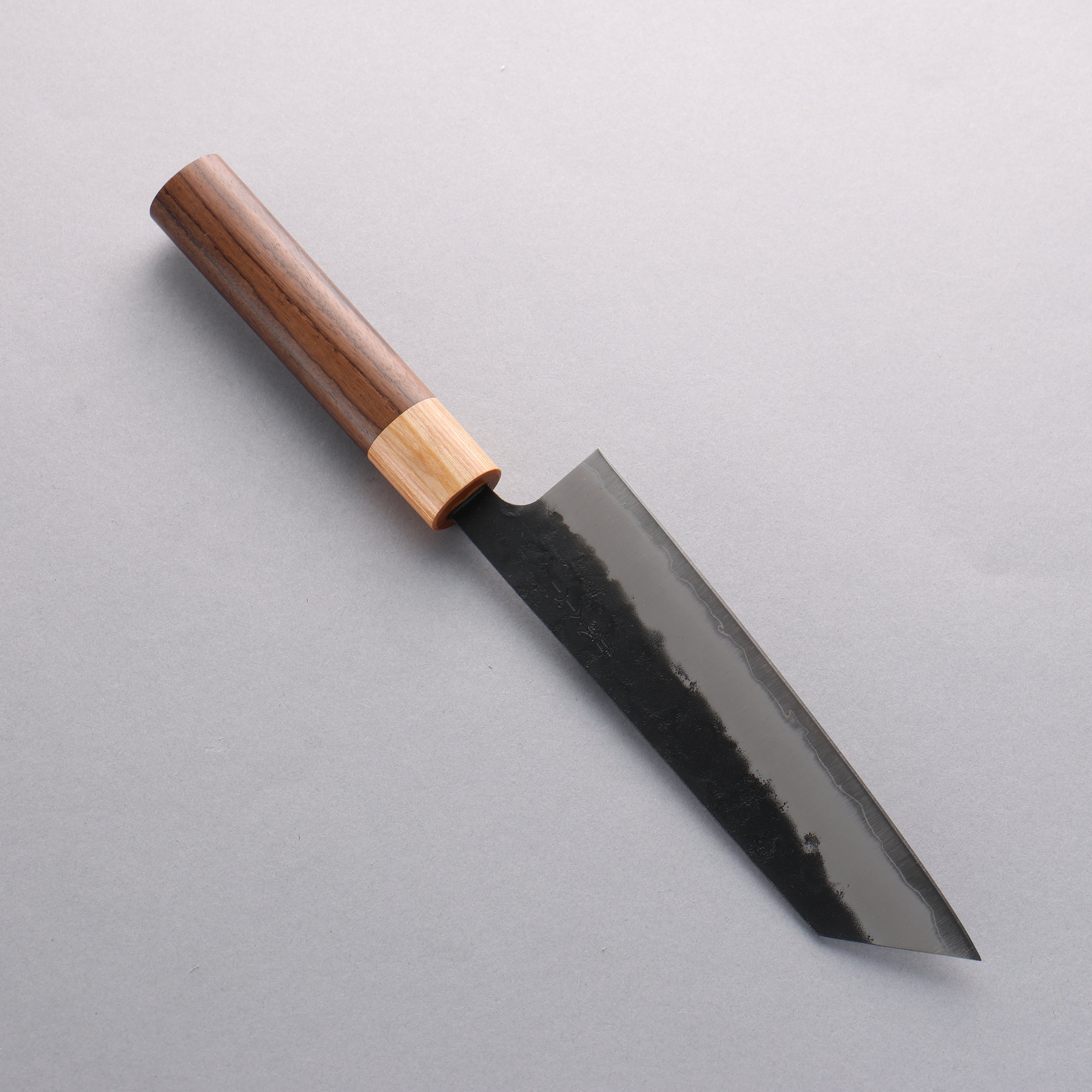 Seisuke Blue Super Black Nashiji Bunka 170mm Rosewood (Ferrule: White Pakka Wood) Handle - Seisuke Knife