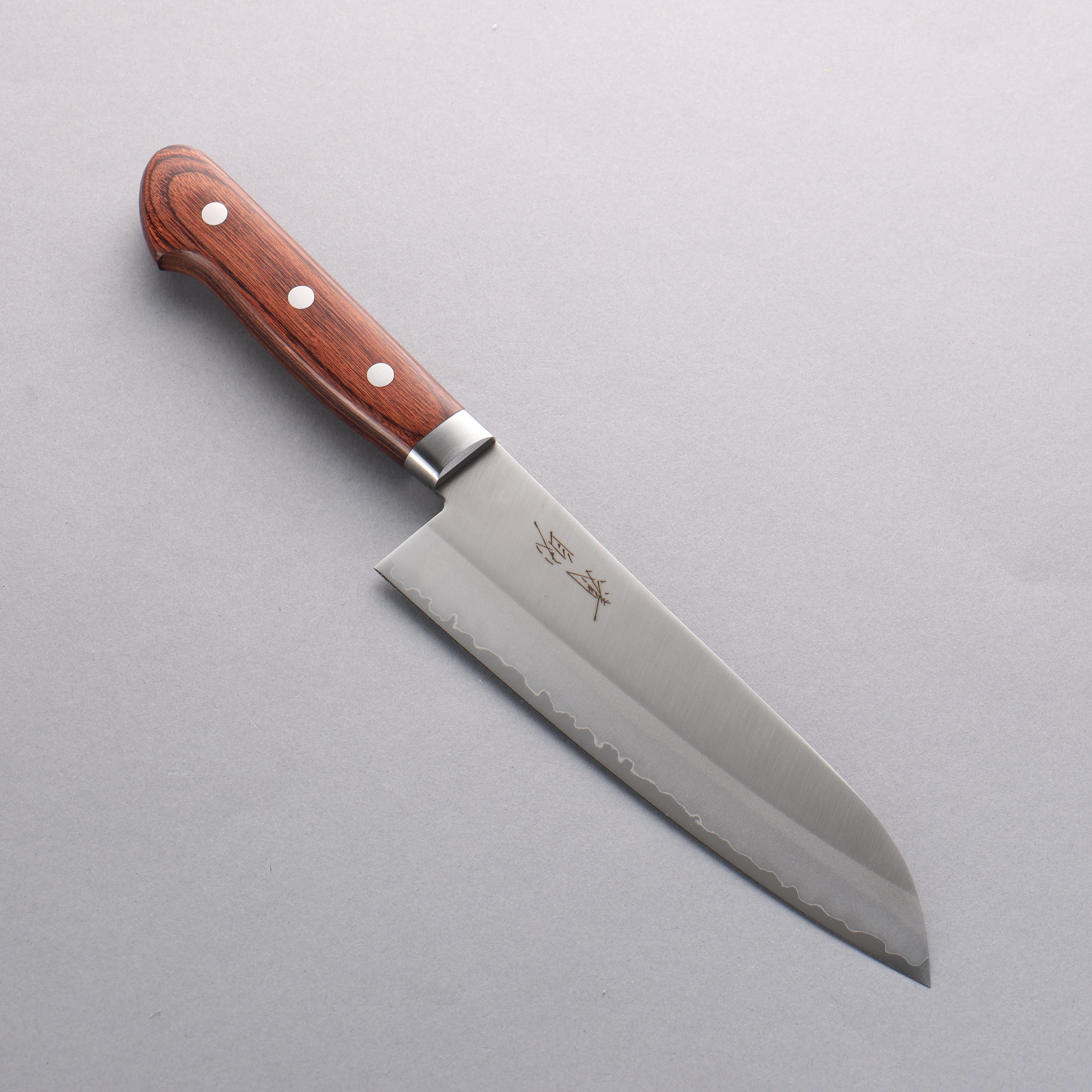 Seisuke VG1 Kasumitogi Santoku 165mm Mahogany Handle - Seisuke Knife