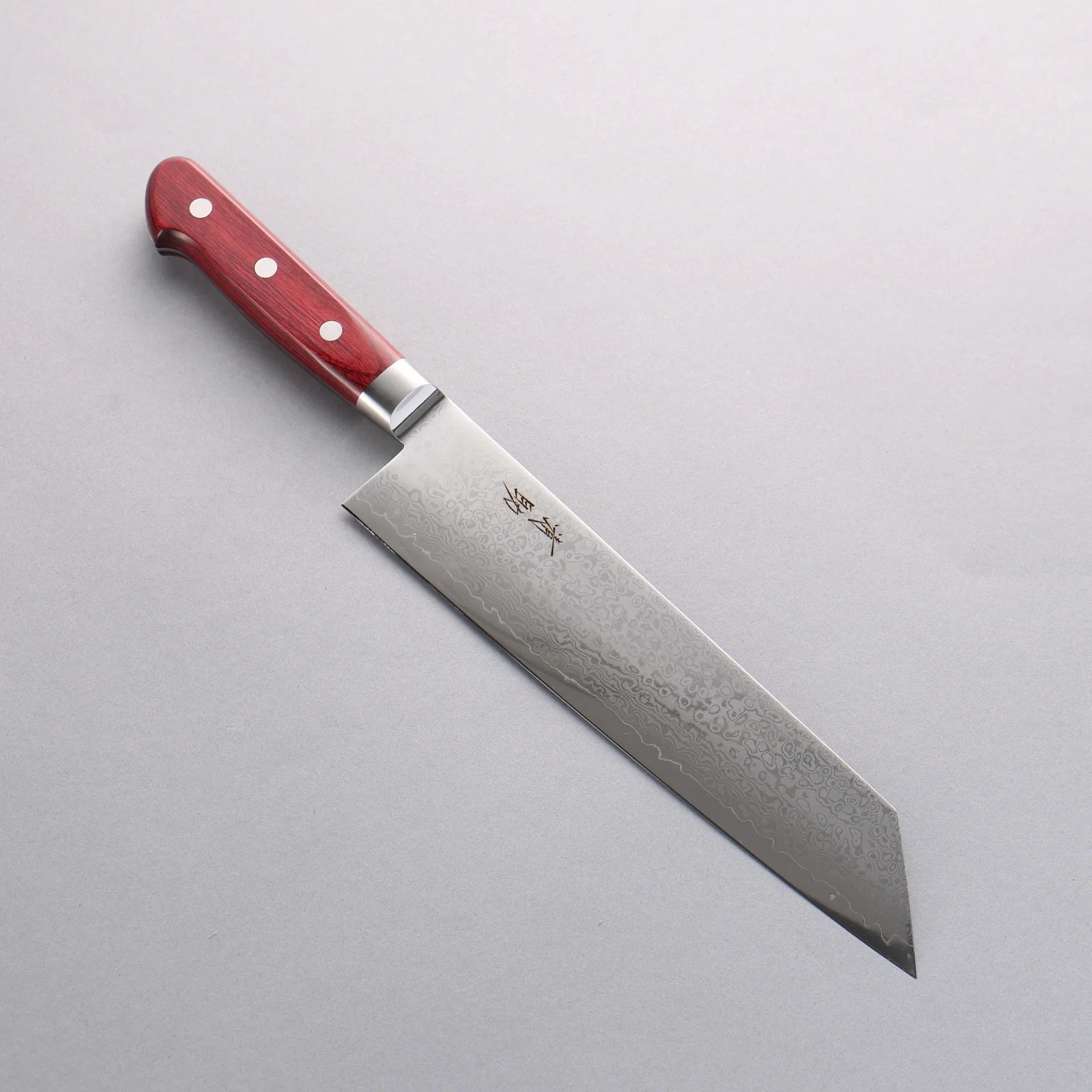 Seisuke VG10 33 Layer Mirror Finish Damascus Kiritsuke Gyuto 210mm Red Pakkawood Handle - Seisuke Knife