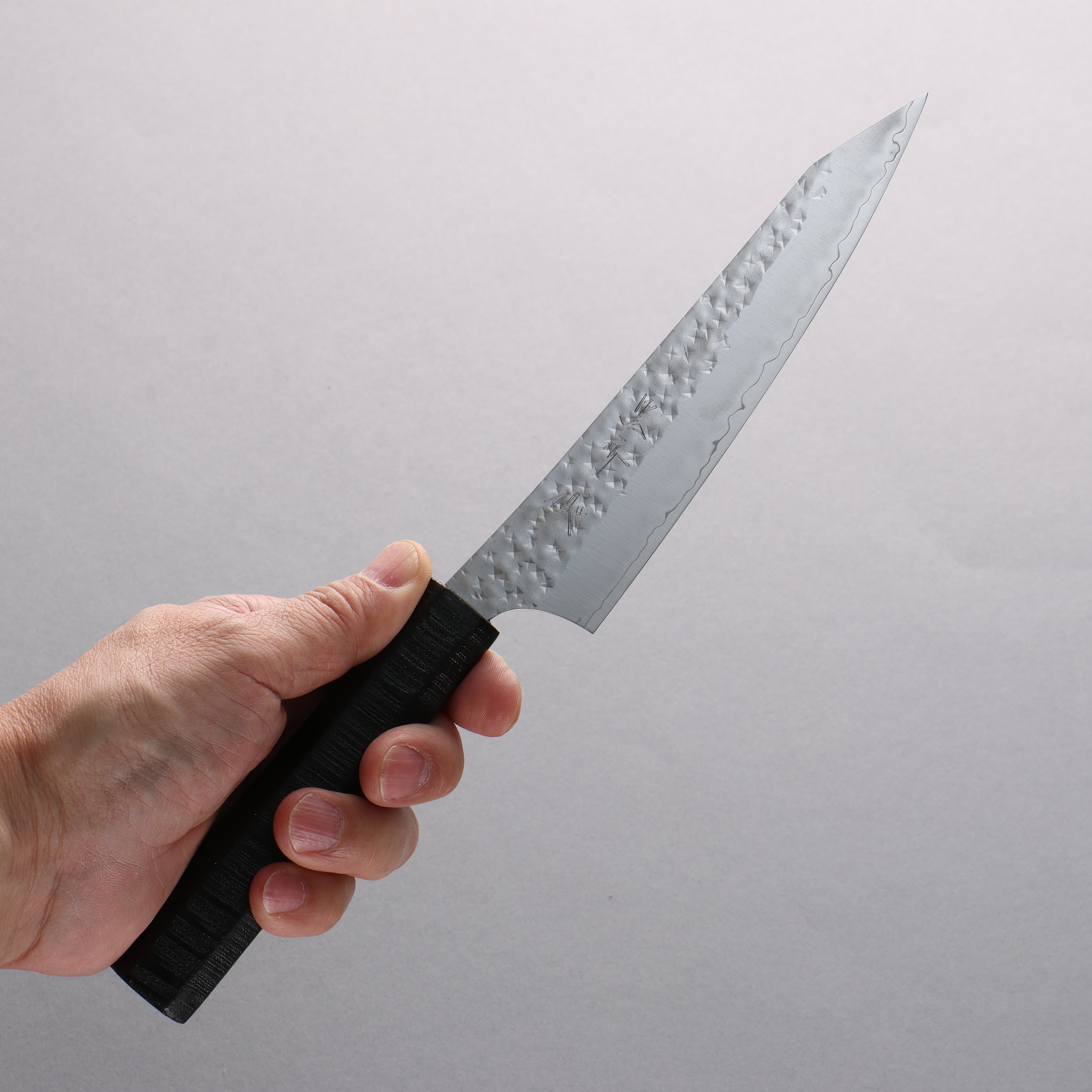 Yu Kurosaki Senko Ei SG2 Hammered Petty-Utility 150mm Sanshin Wood Handle - Seisuke Knife