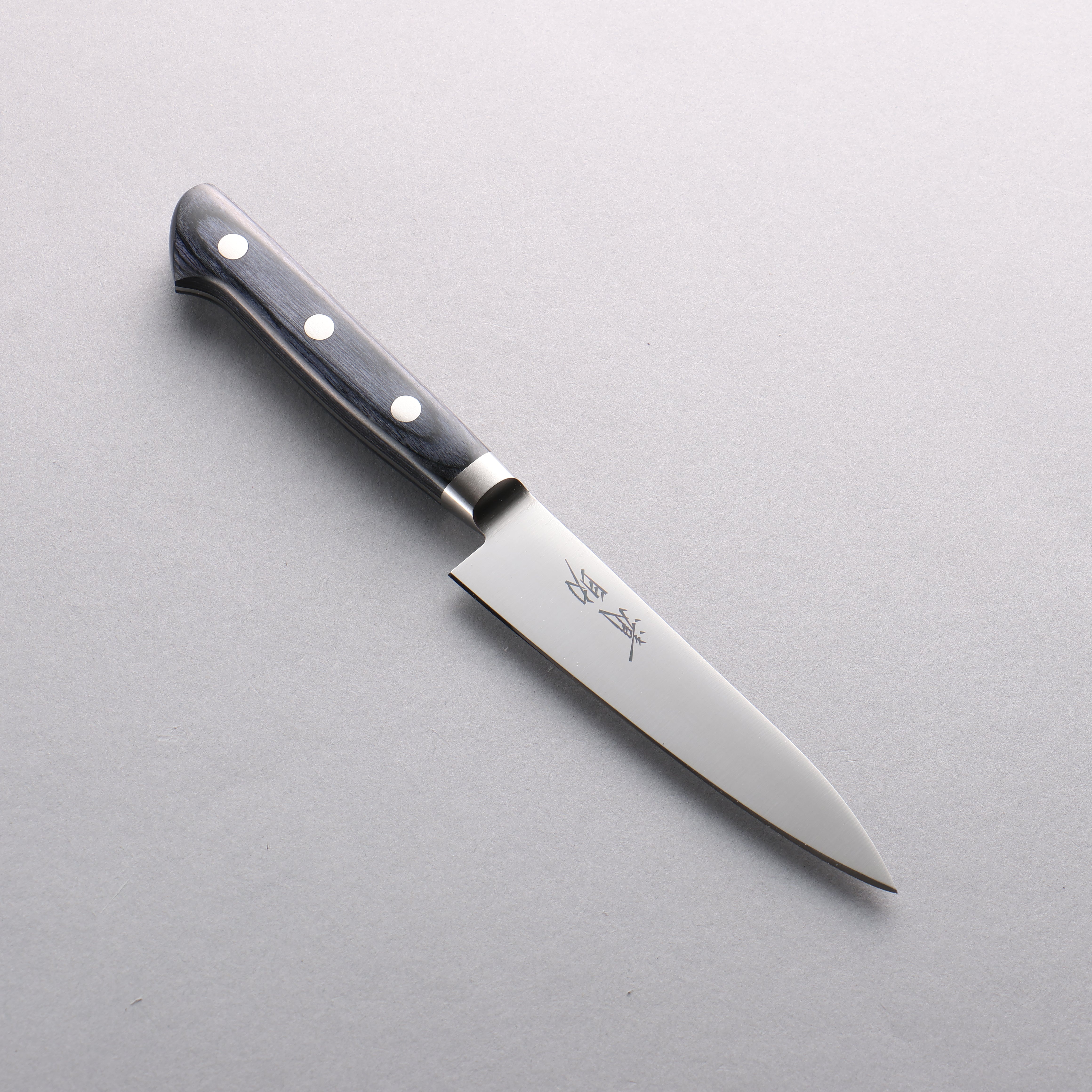 Seisuke Seiten Molybdenum Petty-Utility 120mm Navy blue Pakka wood Handle - Seisuke Knife