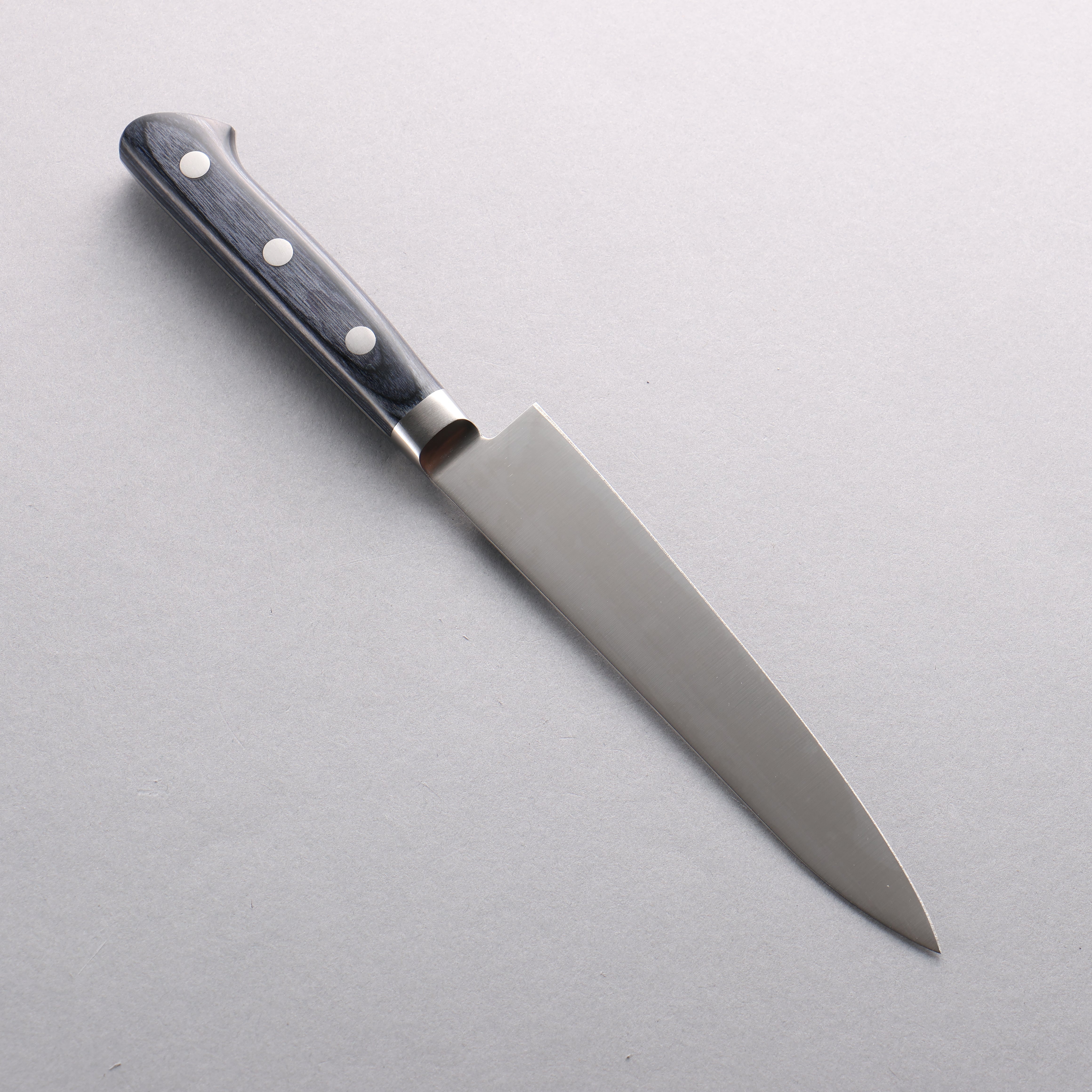 Seisuke Seiten Molybdenum Petty-Utility 150mm Navy Blue Pakkawood Handle - Seisuke Knife