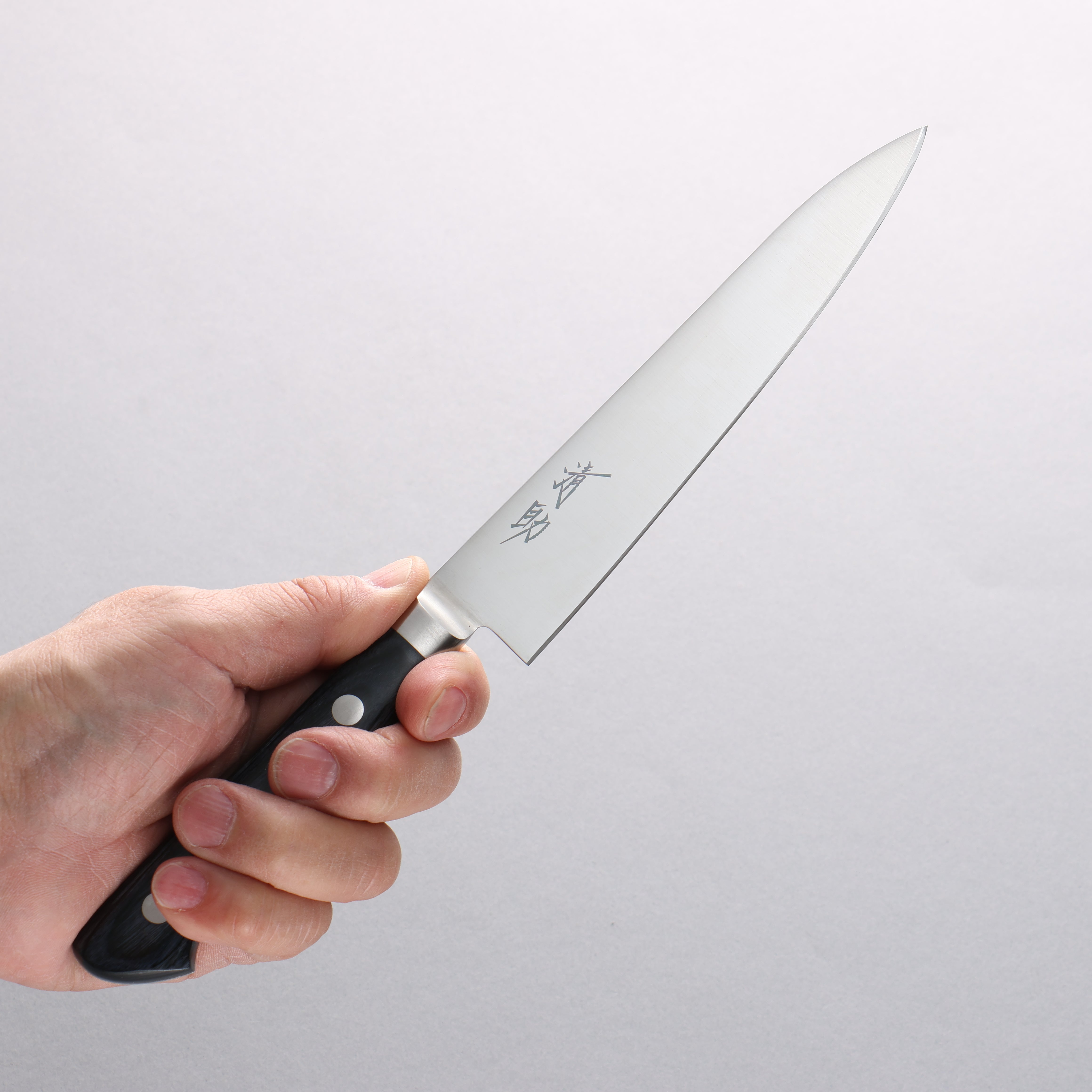 Seisuke Seiten Molybdenum Petty-Utility 150mm Navy Blue Pakkawood Handle - Seisuke Knife